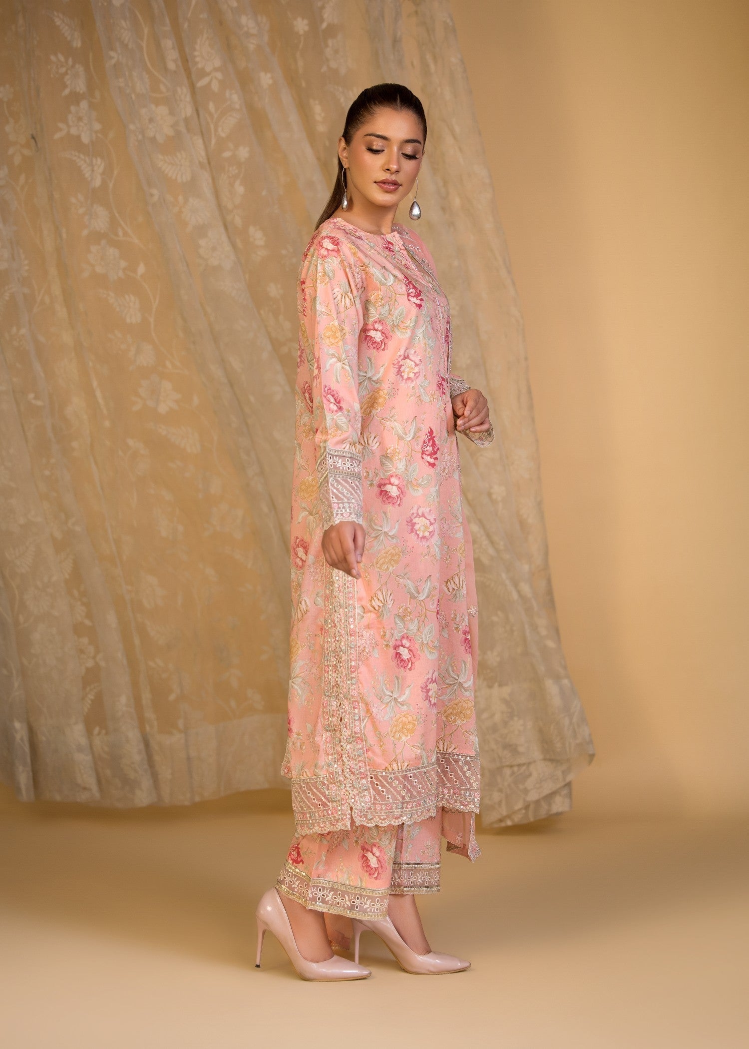 Bin Tayyab (TBT006285 PNK) Women 3pcs