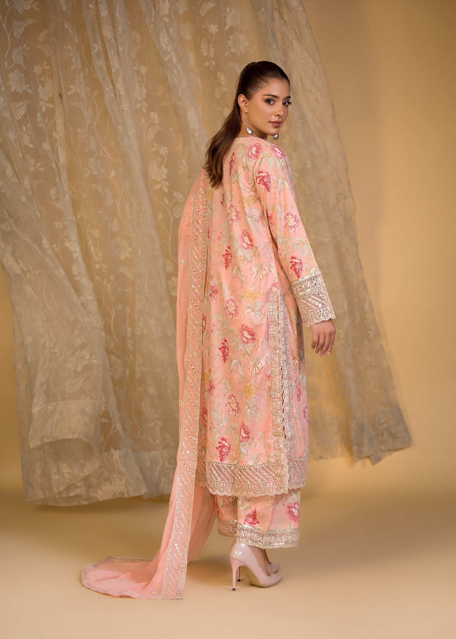 Bin Tayyab (TBT006285 PNK) Women 3pcs