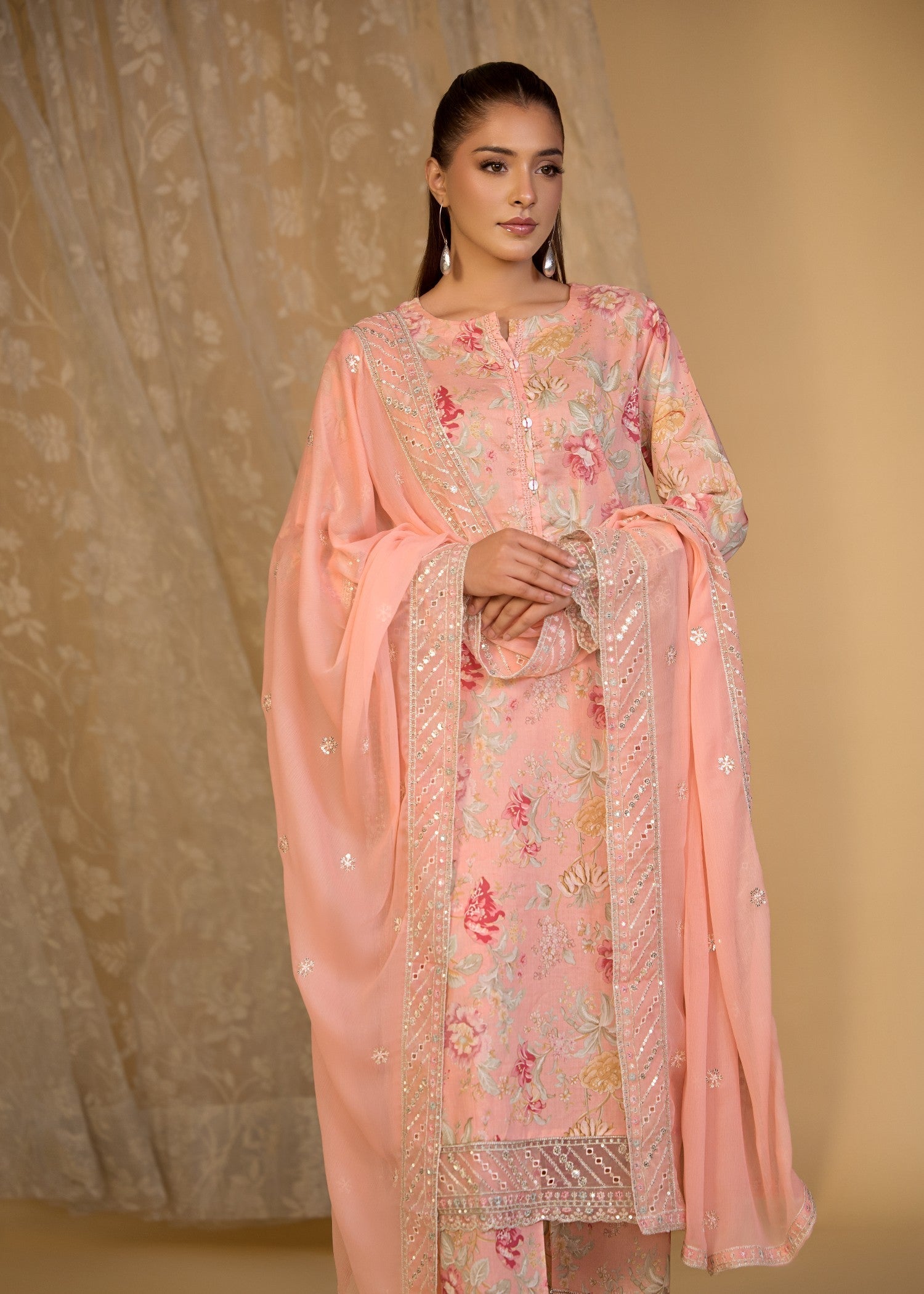 Bin Tayyab (TBT006285 PNK) Women 3pcs