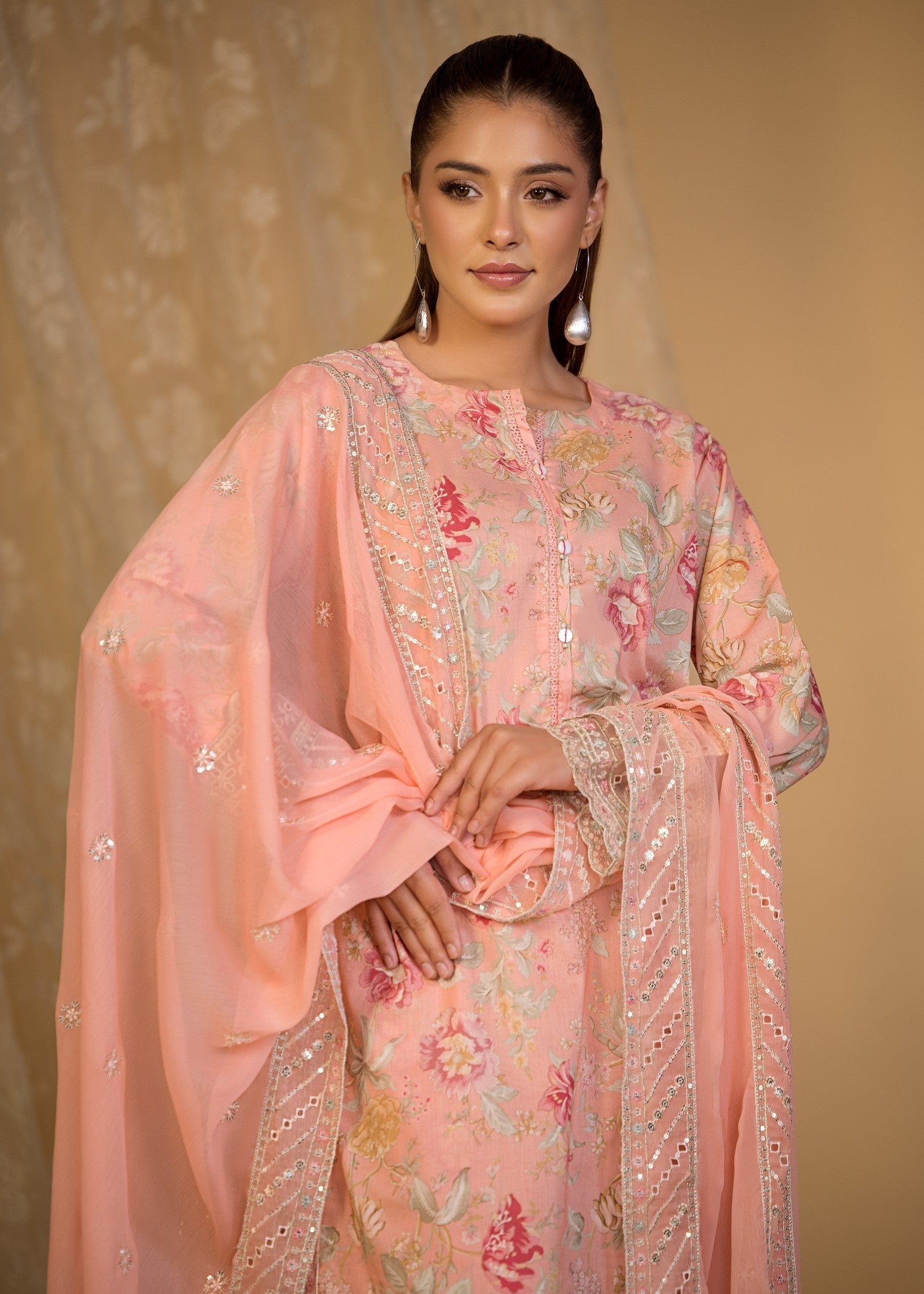 Bin Tayyab (TBT006285 PNK) Women 3pcs