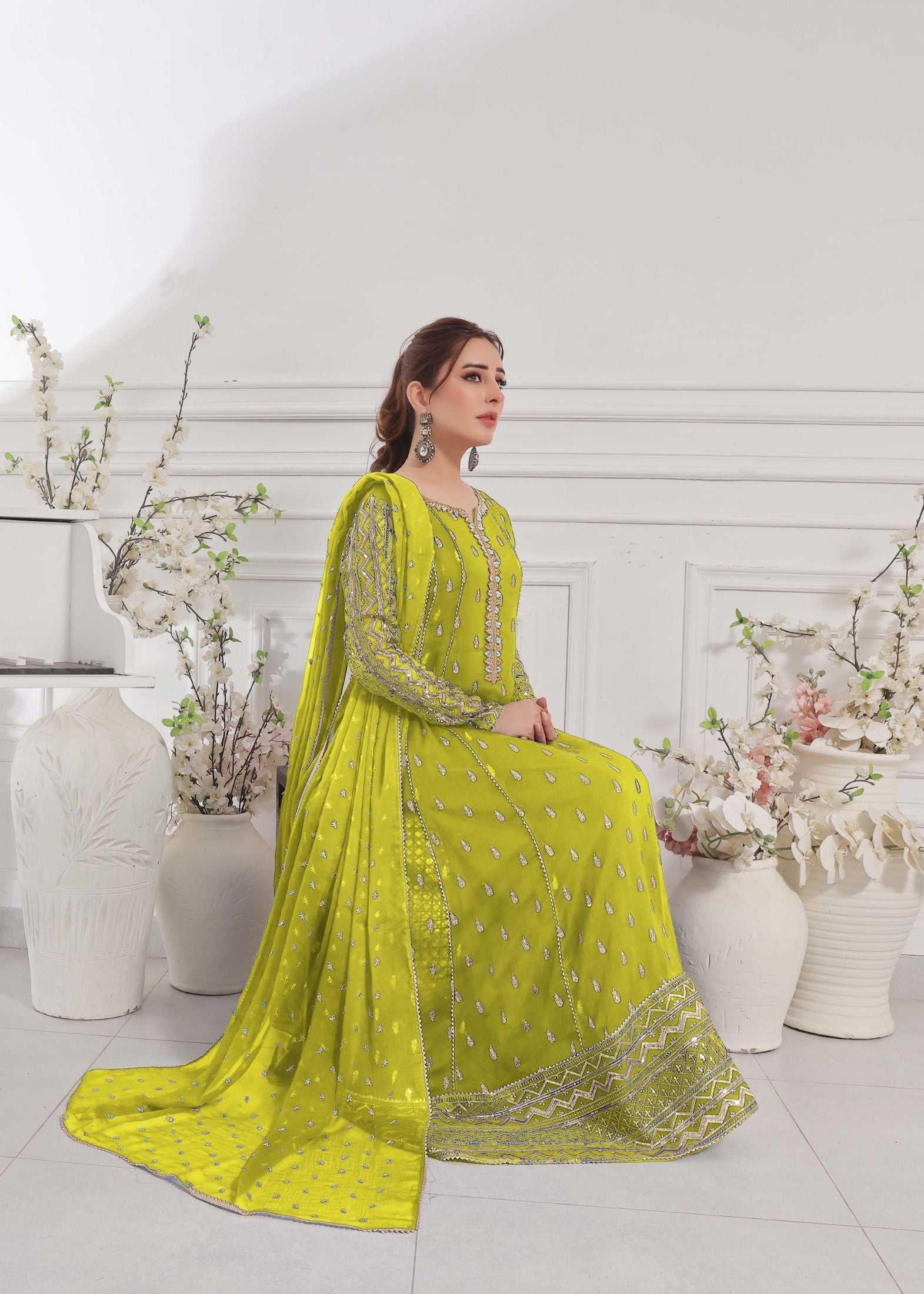 Alsiyab Bahaar Dhaani Women 3pcs