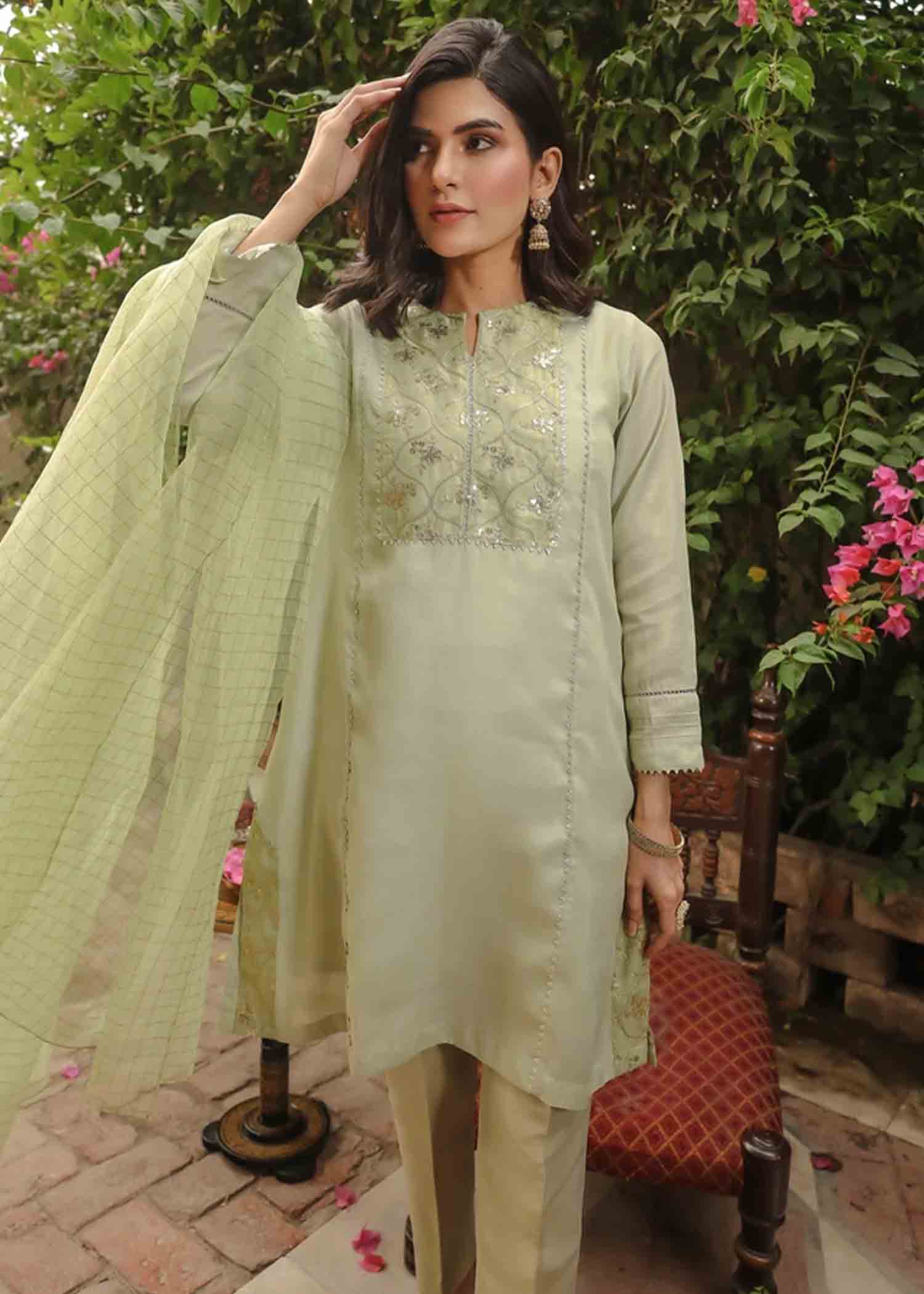 Eraj Hussain Twinkling Treasure Mint Women 3pcs