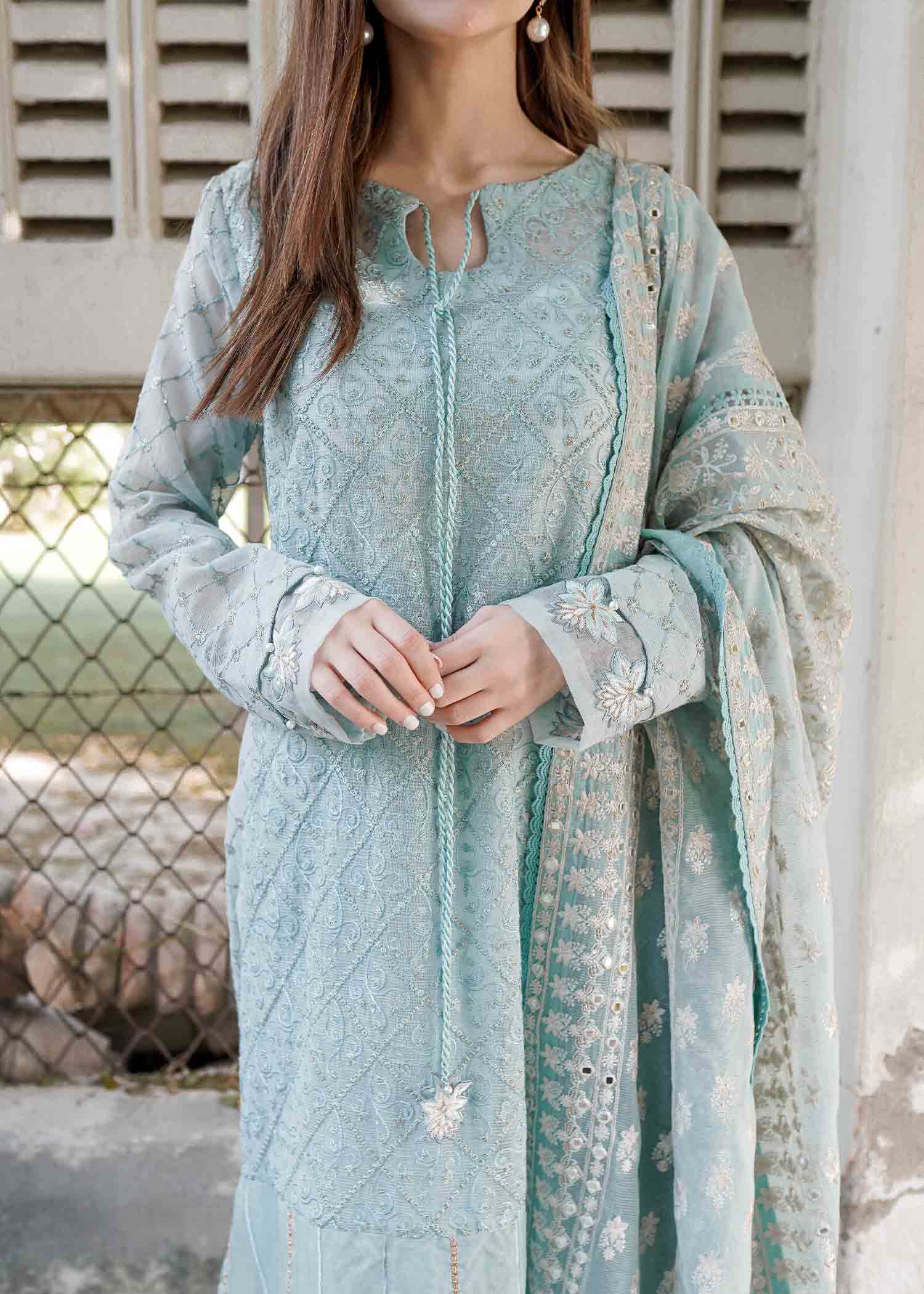 Rang-e-Haya Wilbur (Coral Blue) Women 4pcs