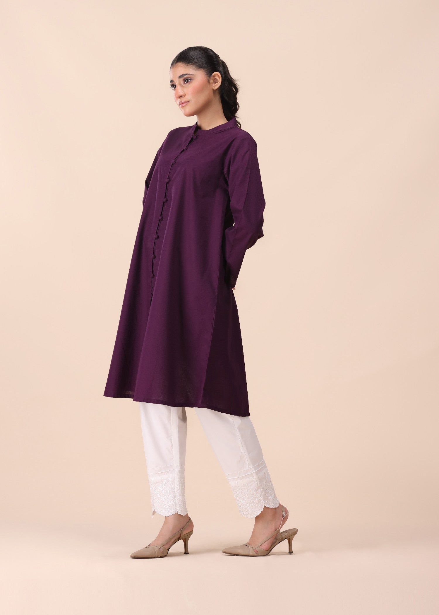 Mhw Regal Plum Kurta Women 1pcs