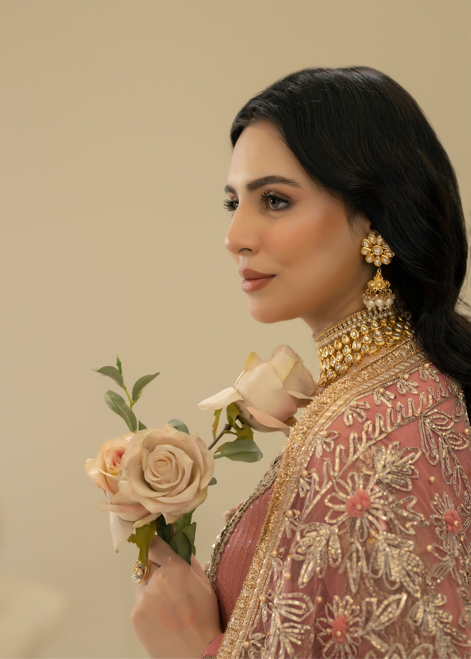 Khuda Baksh Creations M 109 Pink Women 4pcs