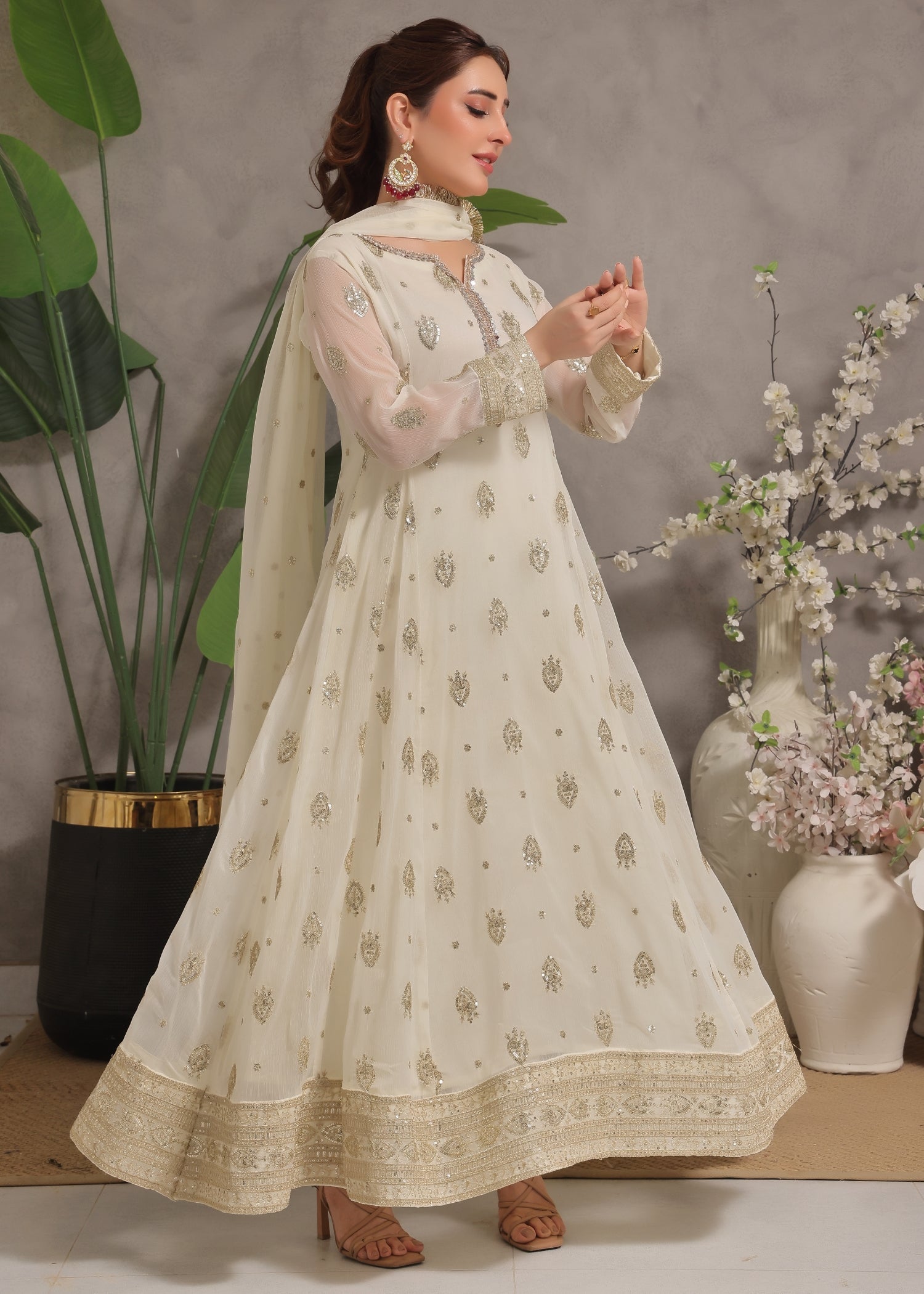 Abaan Zohan Raunak Off White Women 3pcs