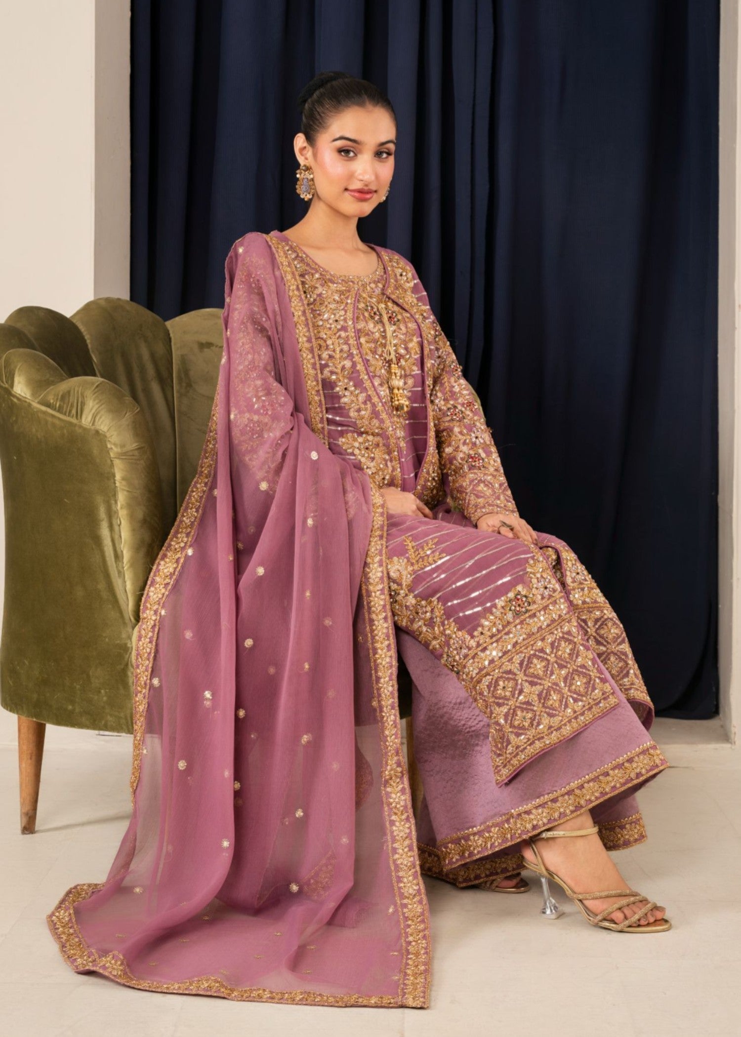 Al Burhan Apparel Maahi Lilac Women 3pcs