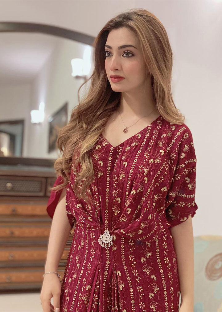 Top Notch Iris Maroon Women 2pcs