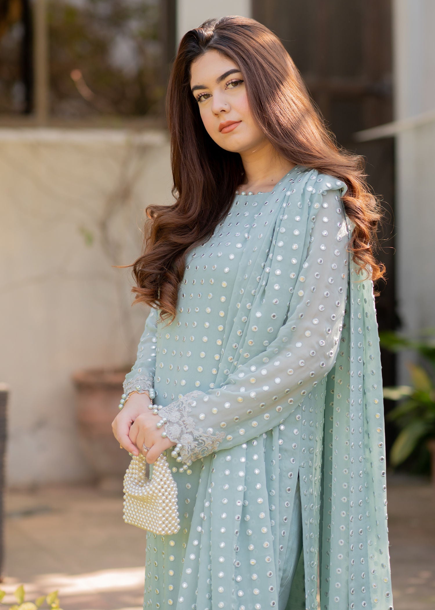 Rang-e-Haya Salina (Ice blue) Women 4pcs