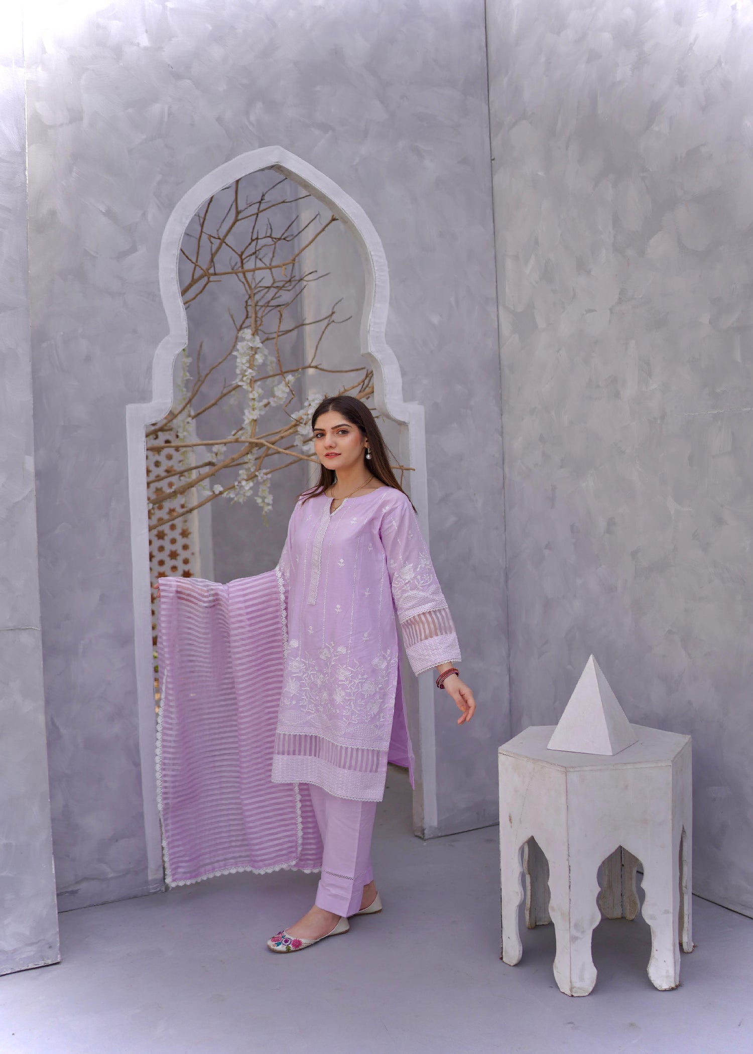 Mishkaat Clothing Paro Lilac Women 3pcs