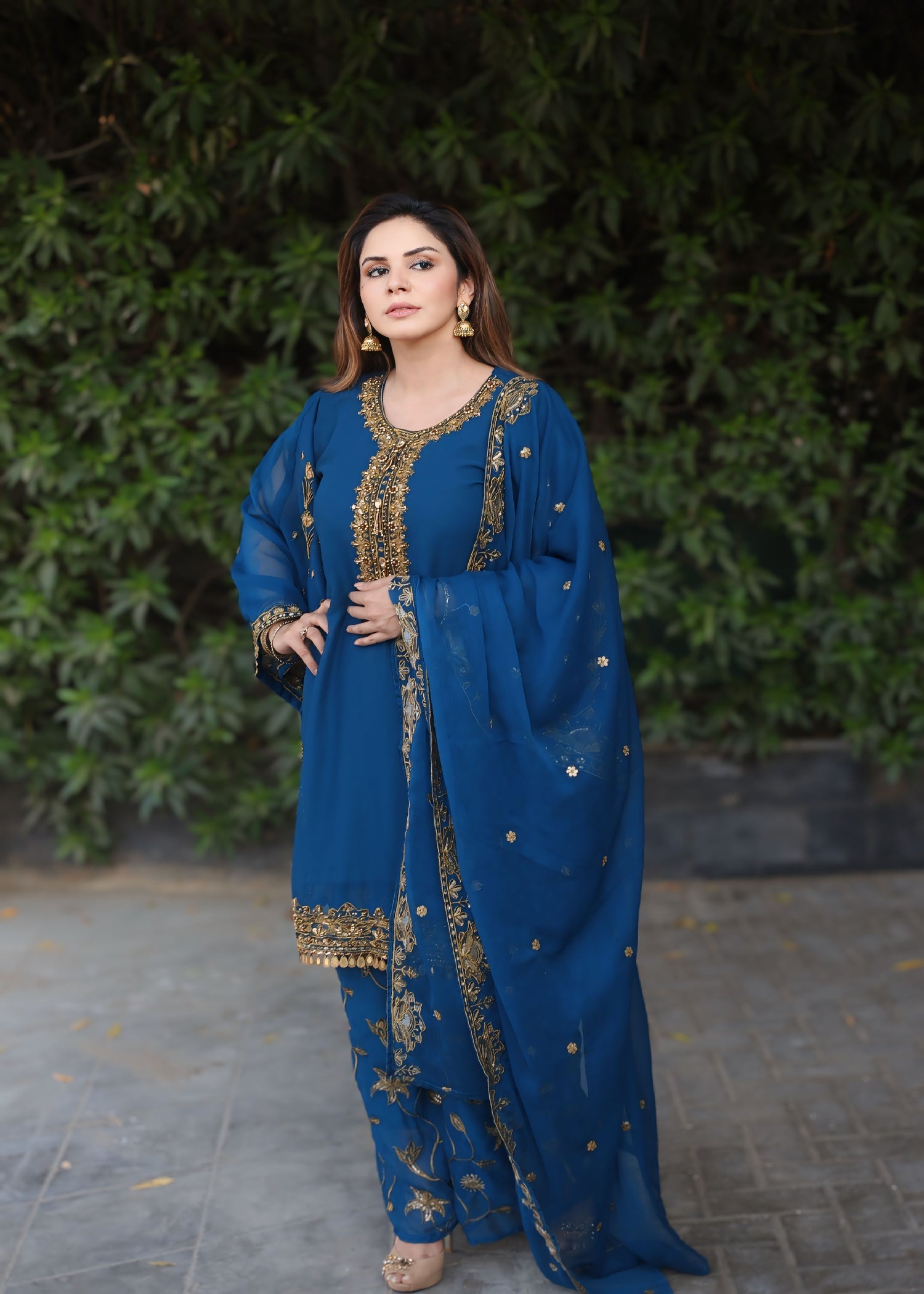 Four Season Boutique Lacha Tulip Zinc Blue Women 3pcs