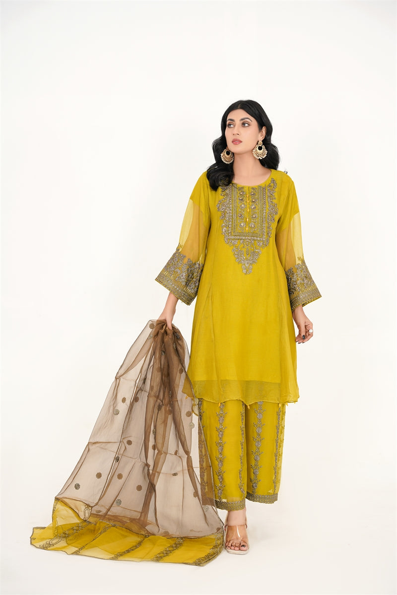 Rang Riwaj Rasm e hina stitched Women 3pcs