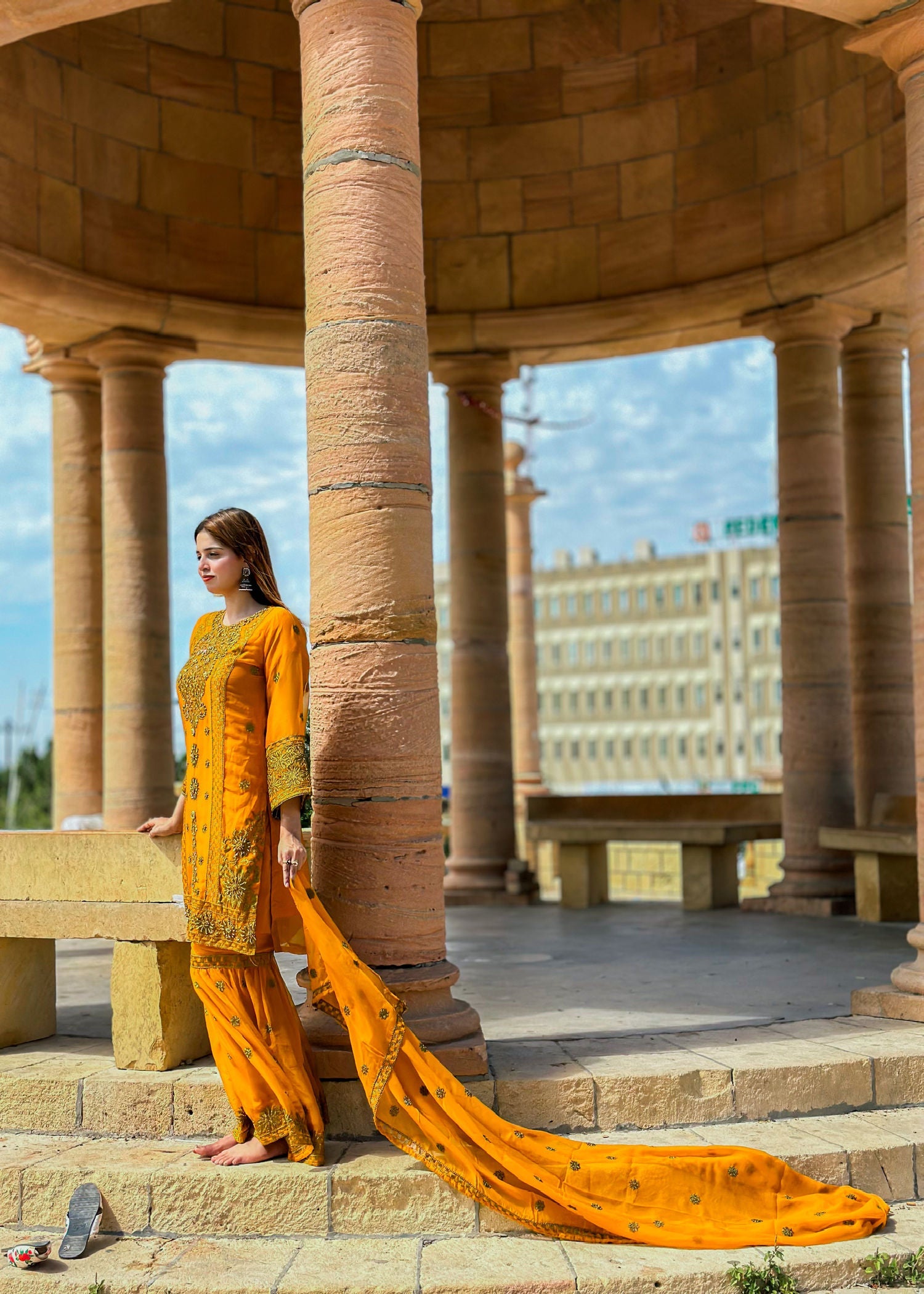 Four Season Boutique Fariha Jahan Mustard Women 3pcs