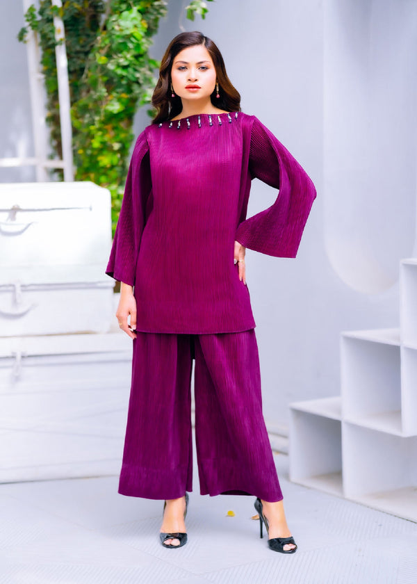 Pirzada Shaheryar Khan Violet Velvet Women 2pcs