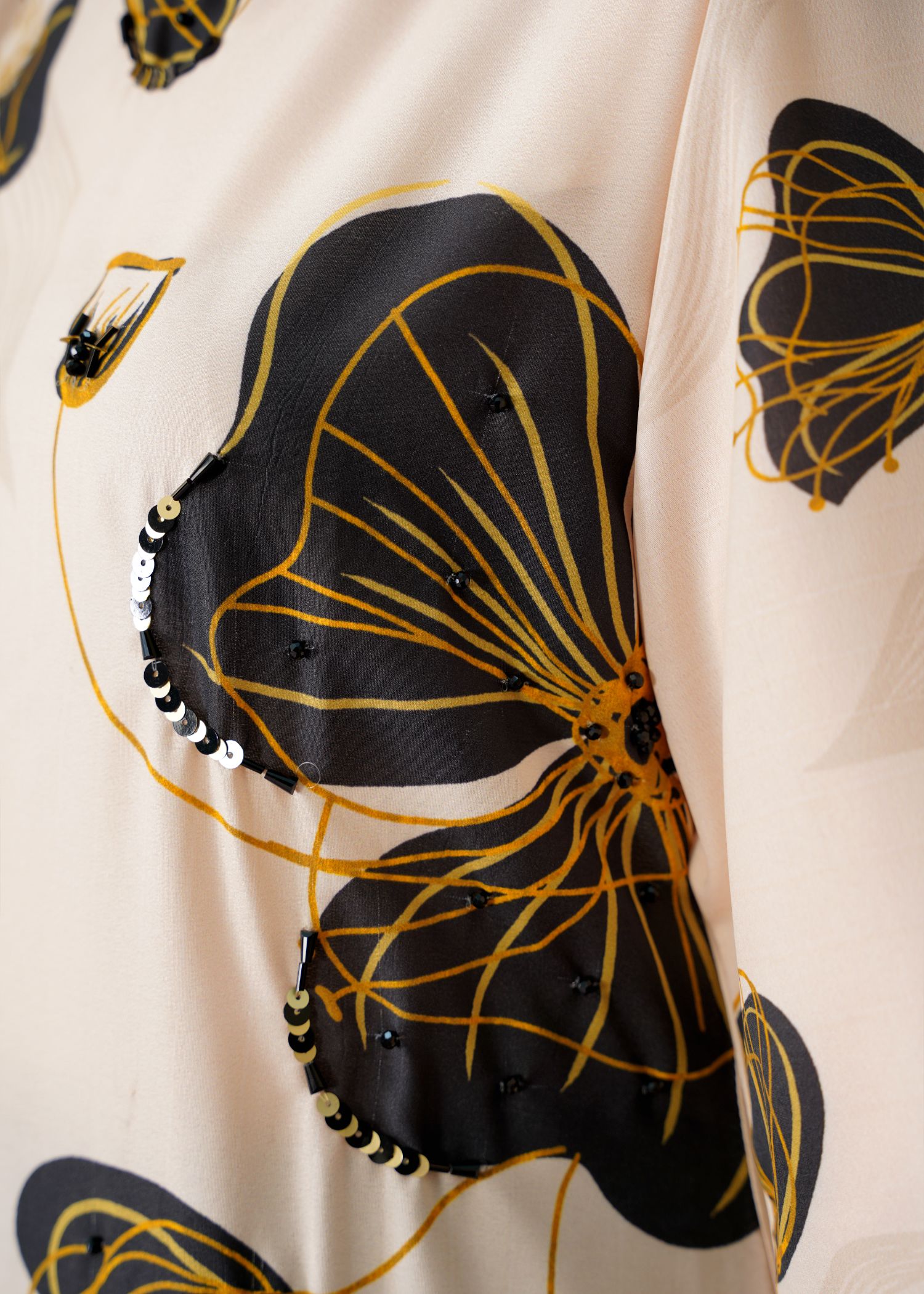 Athena Apparels Lavinia Creamy Hand Worked Long Shirt 357 Women 1pcs