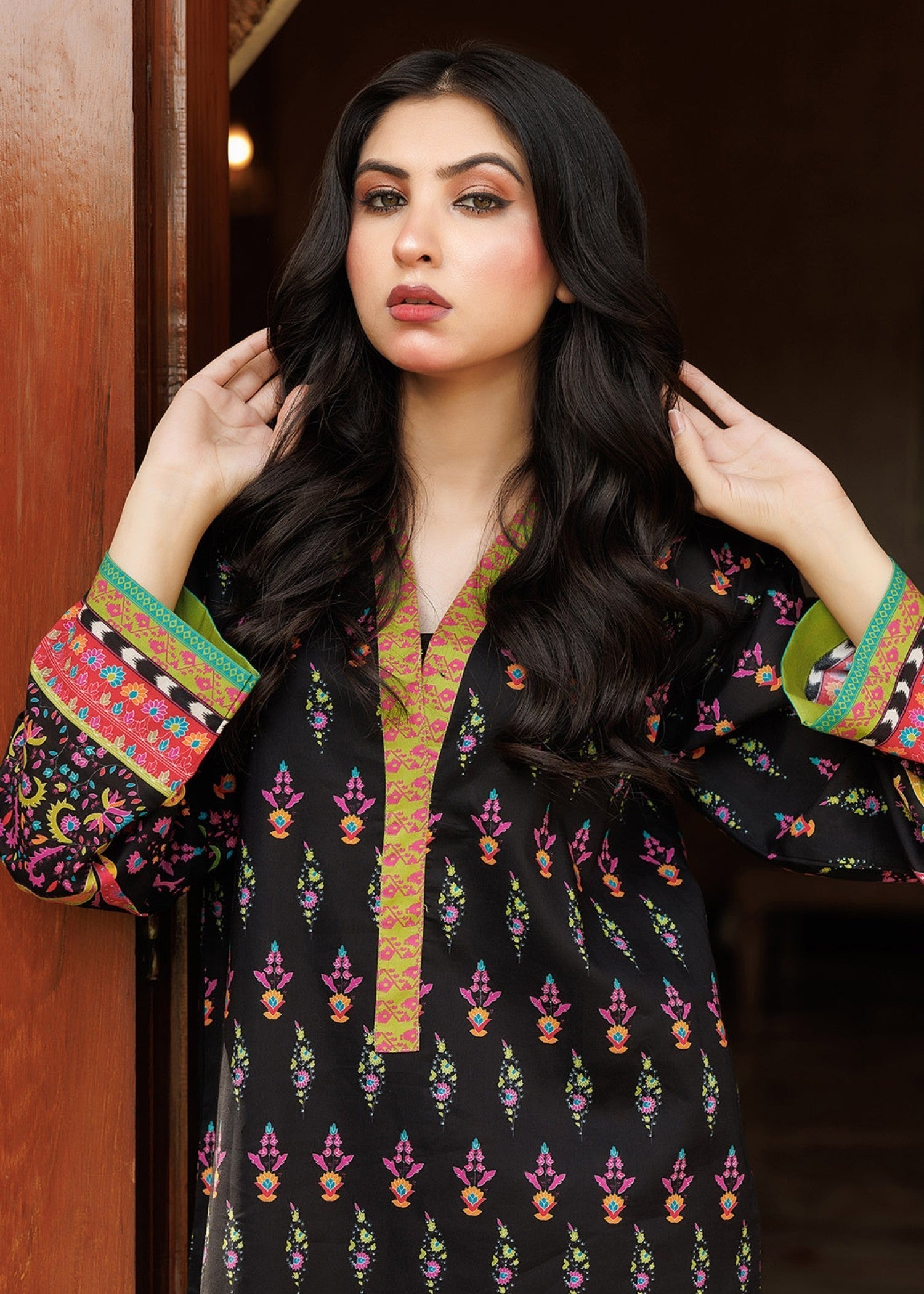 Zarasi Lotus Stitched Lawn Suit | Timeless Bloom Women 2pcs