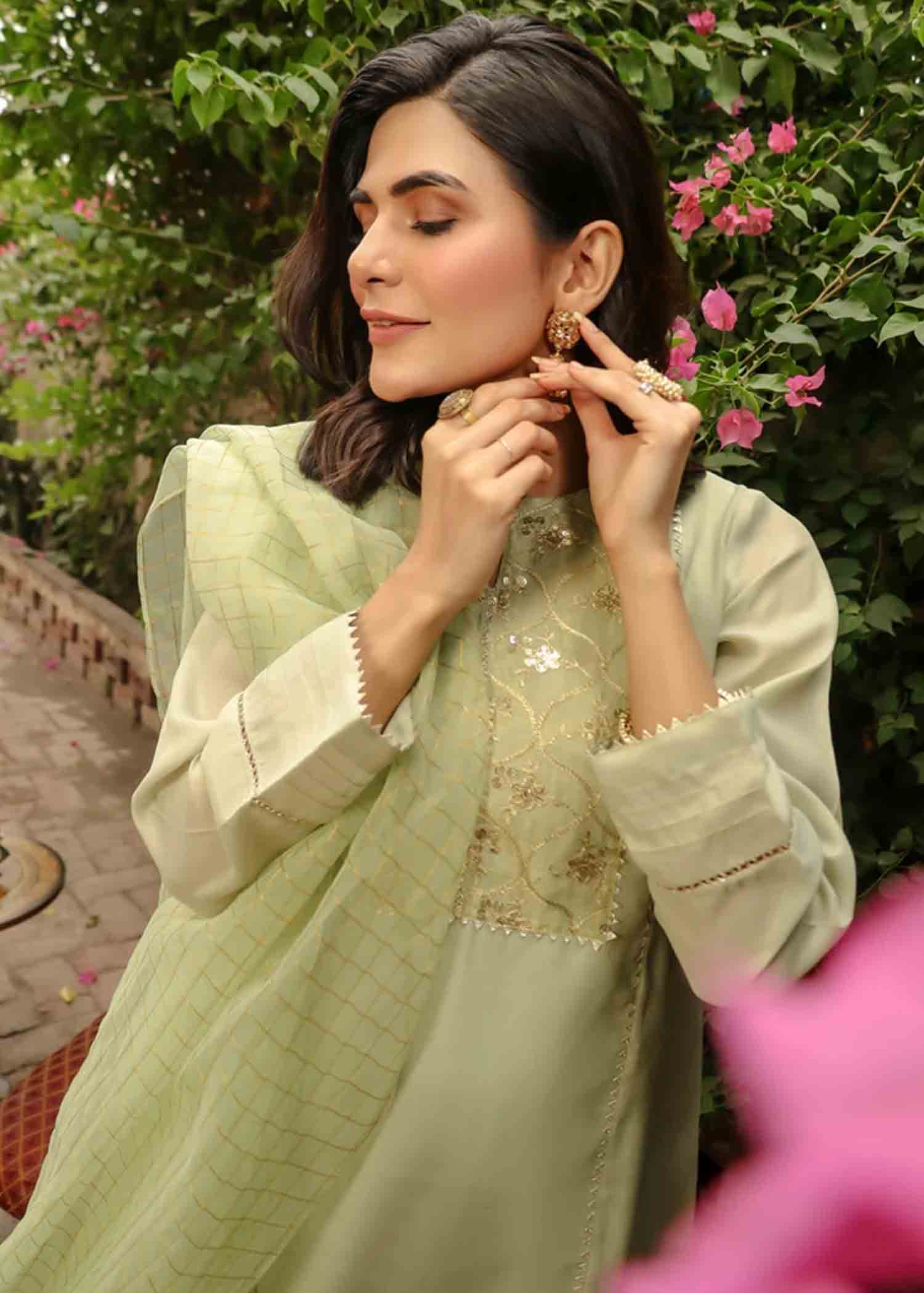 Eraj Hussain Twinkling Treasure Mint Women 3pcs