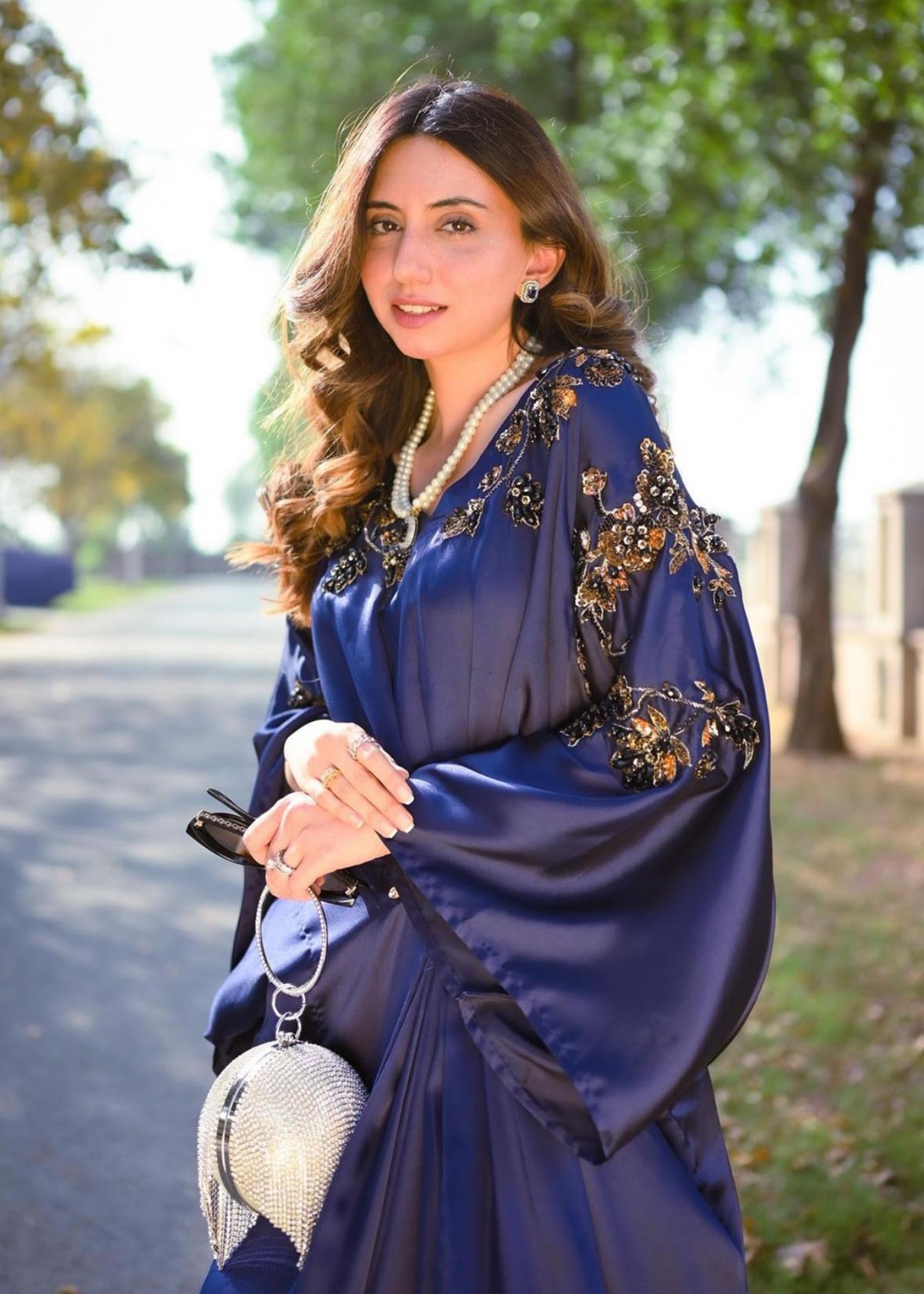 Grandeur By Saima Abaidullah GBSA Blue Kaftan Women 1pcs