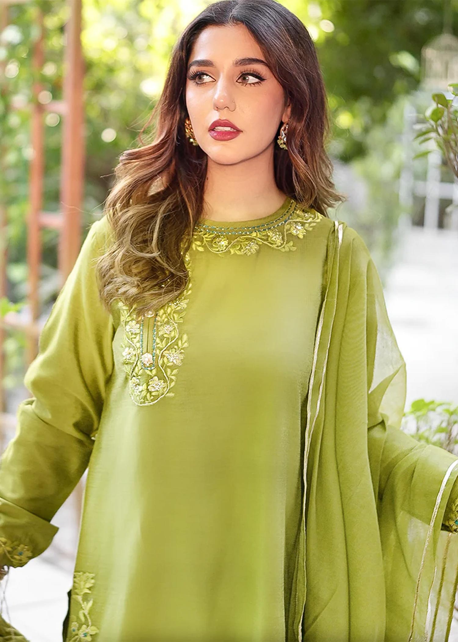 Maroon By Iqra Chaudhry Olive Women 3pcs