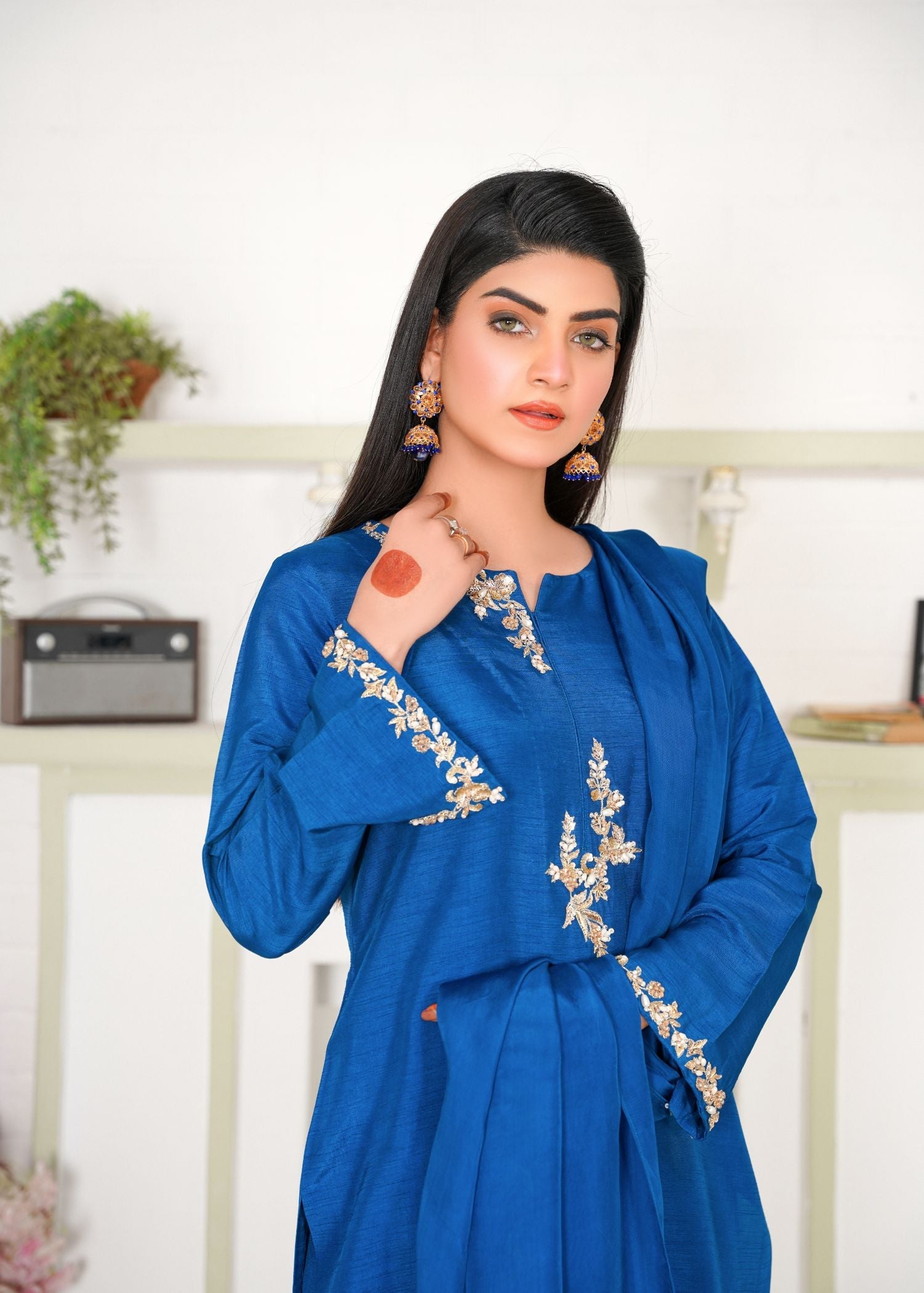 Hadia Batool janet blue Women 3pcs
