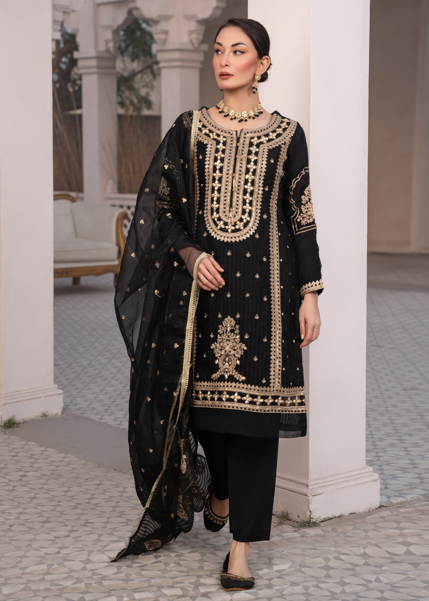 Meraki Esme Black Women 3pcs