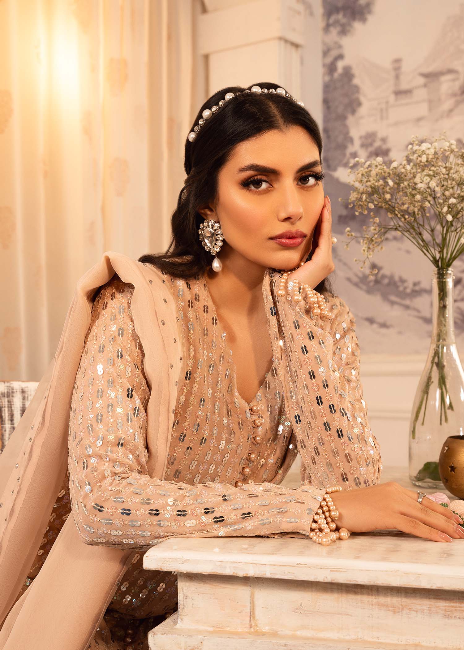 Rang-e-Haya Risma (Clay Beige) Women 4pcs