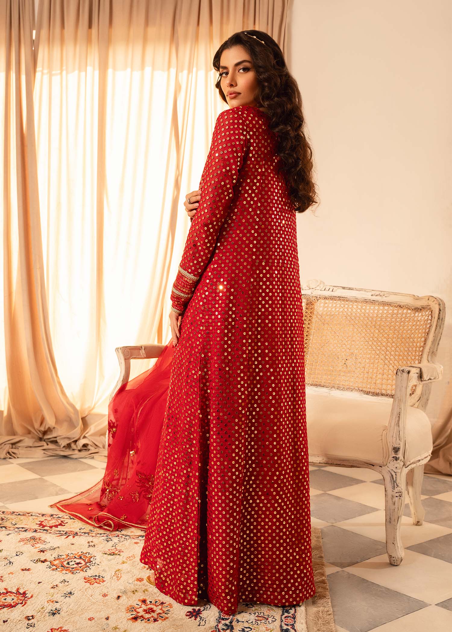 Rang-e-Haya Sifana (Rose red) Women 4pcs