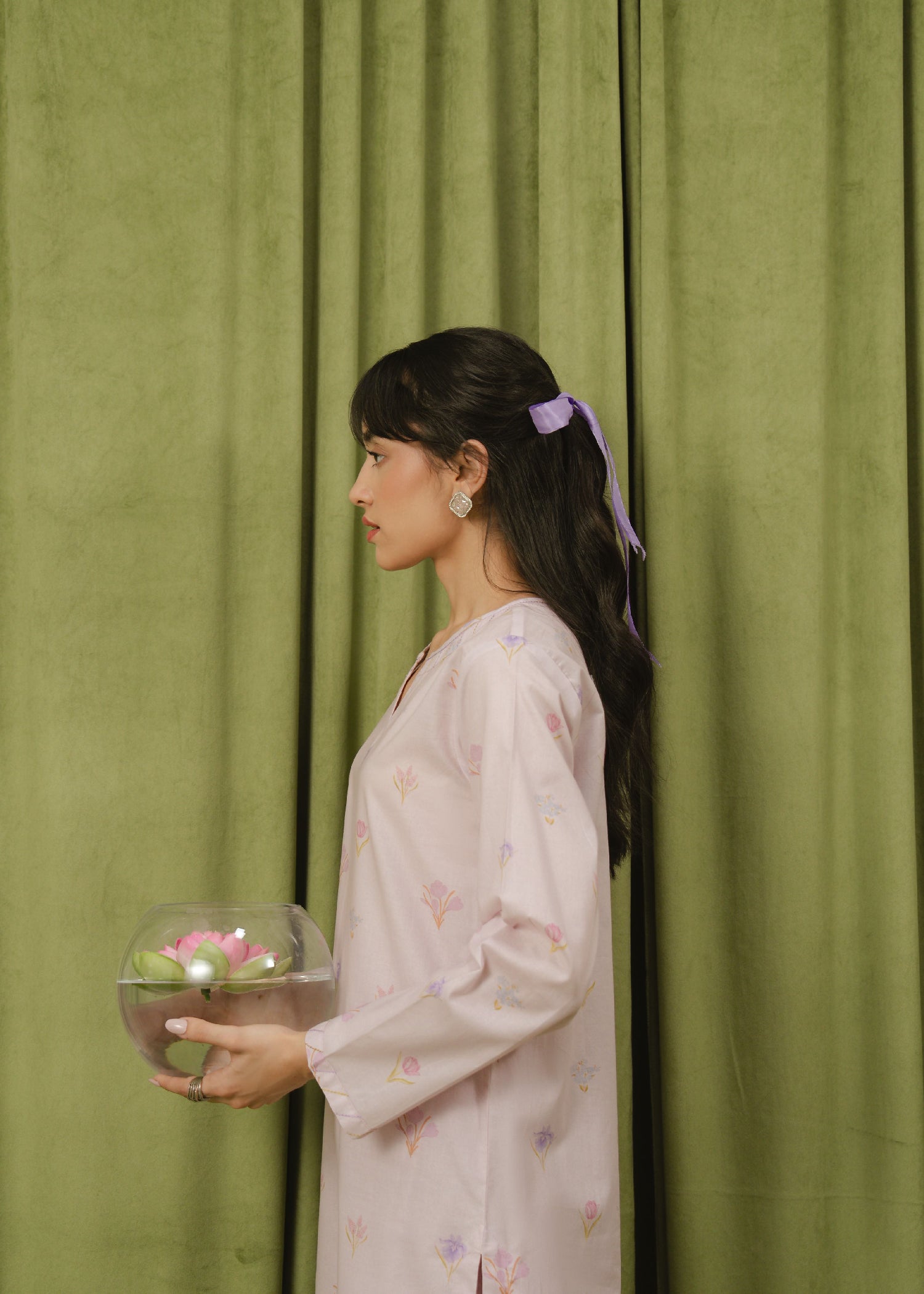 Buzzazi Pastel Pink Printed Suit Women 2pcs