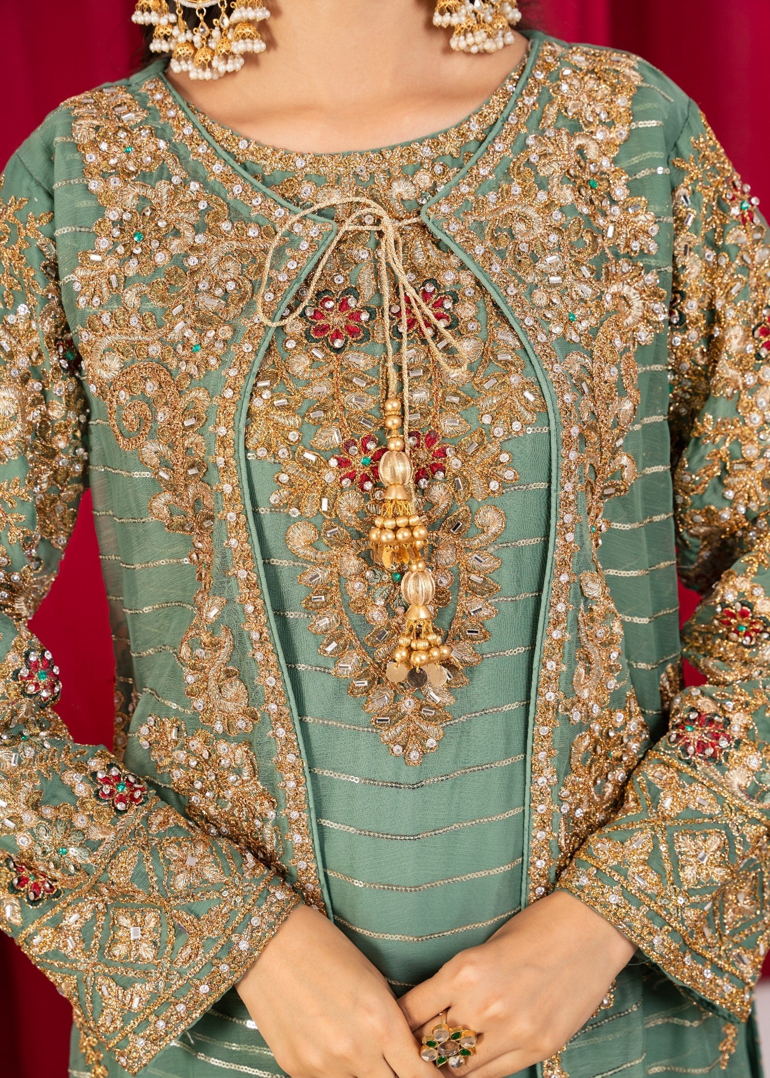 Al Burhan Apparel Maahi Green Women 3pcs