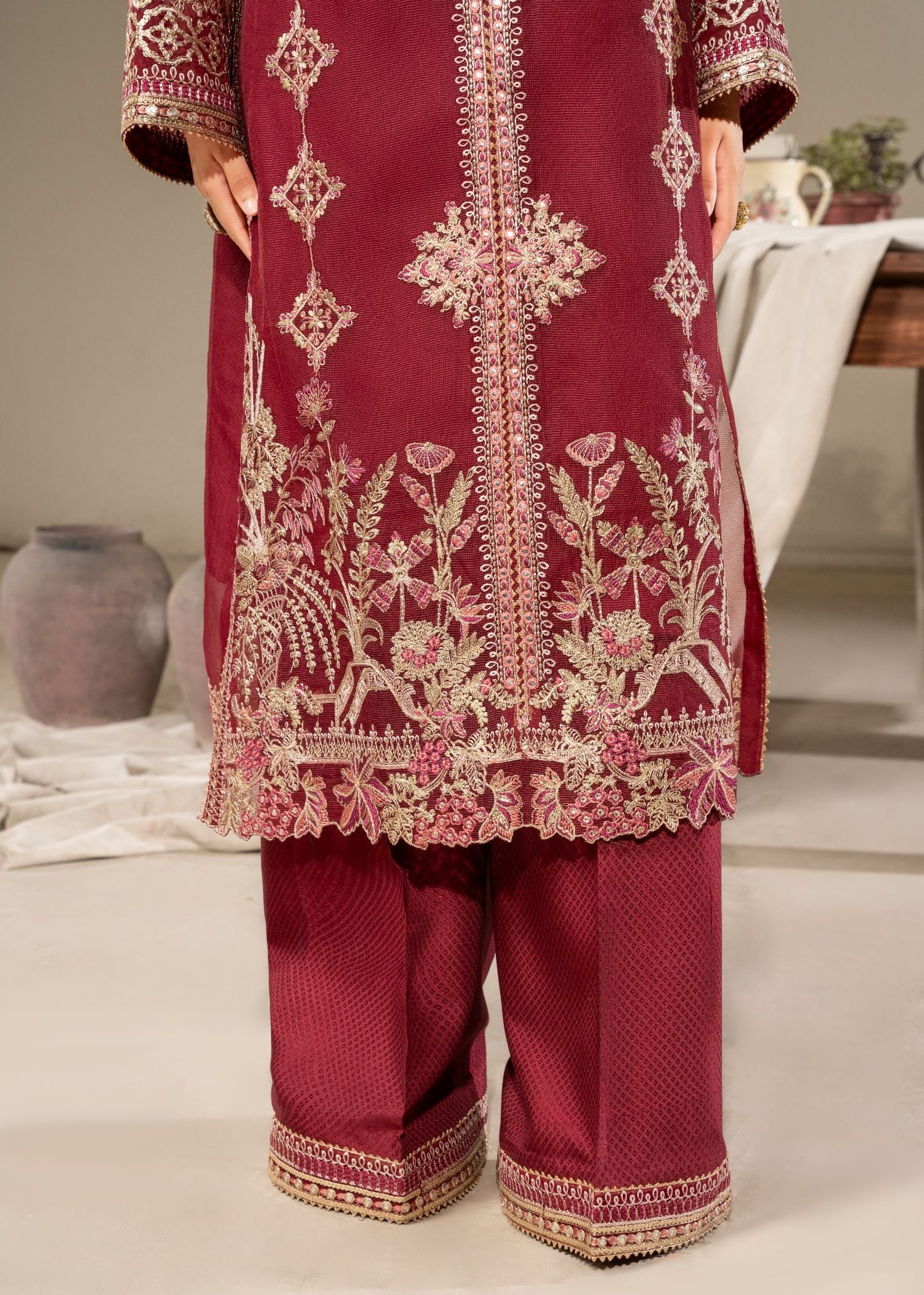 Amar Eclant Glittery Red 24 Women 3pcs