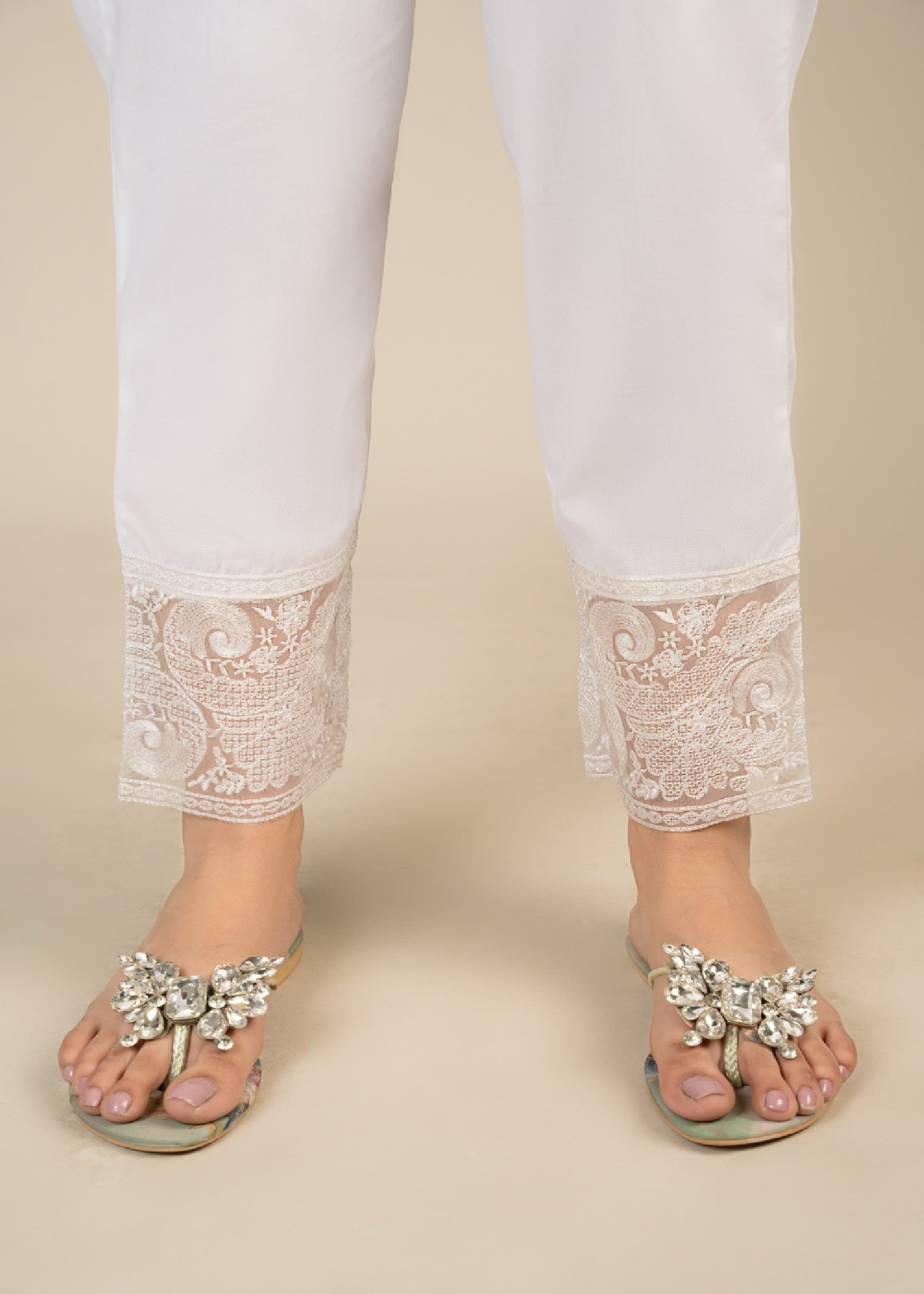 Punkh Trouser CT 62 White Women 1pcs