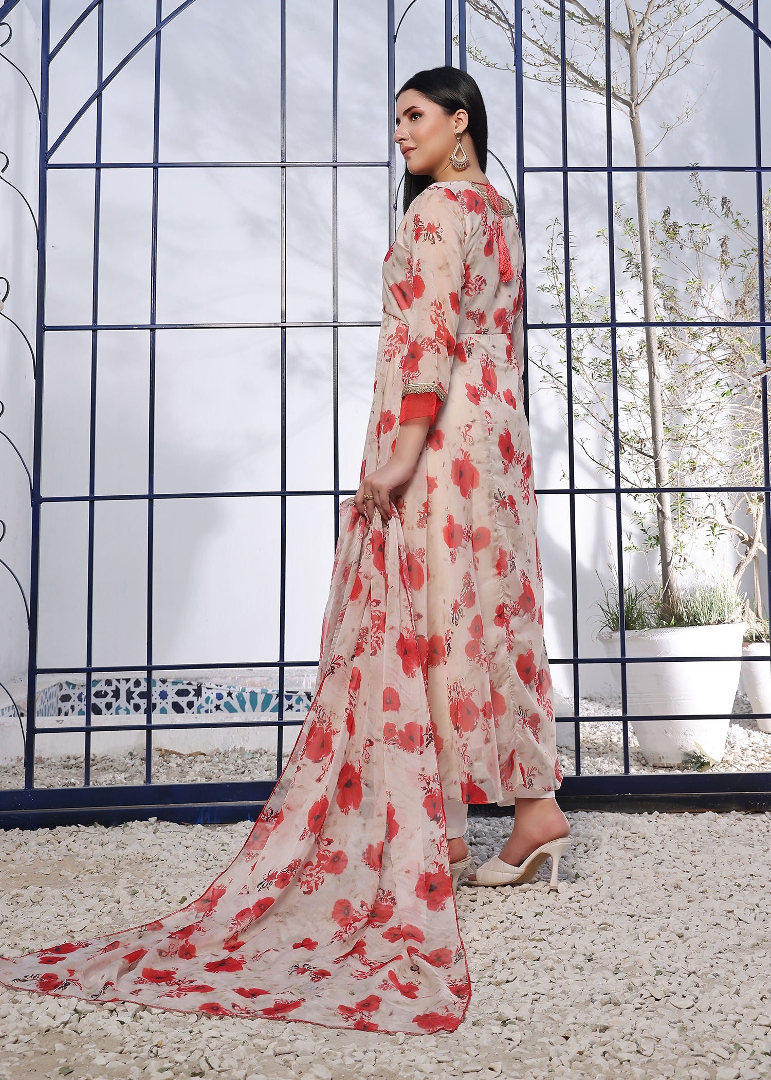 Nazmina Ruby red amaryllis Women 3pcs