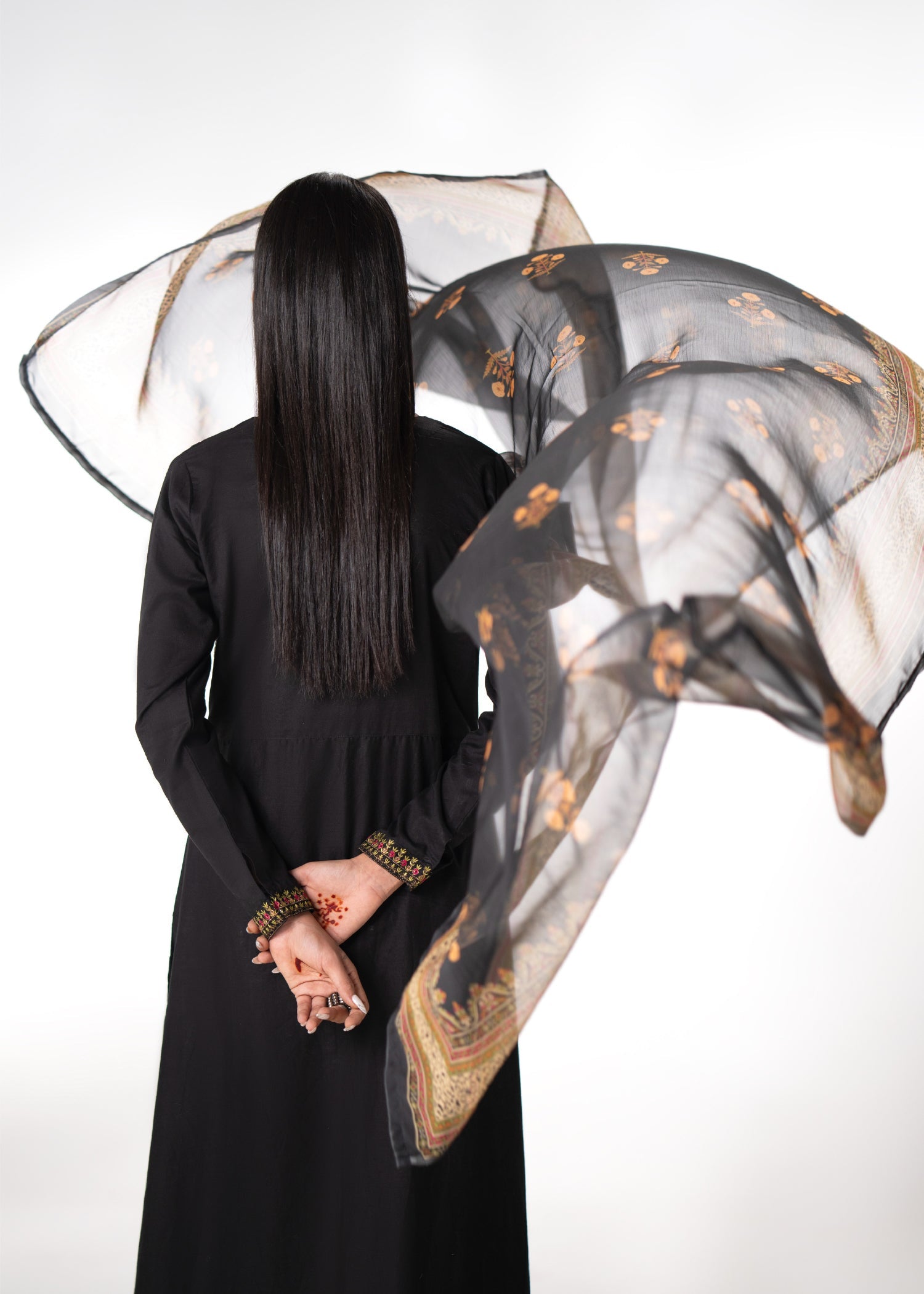 Decor Fashion Gulposh Black Women 3pcs