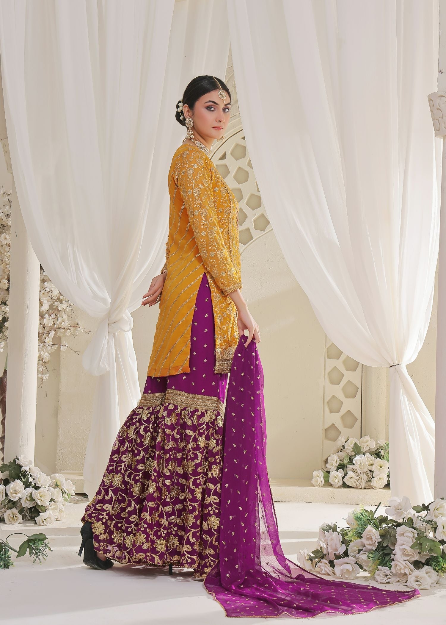 Ayesha Closet Preshy Gul Majestic Sunrise Women 3pcs