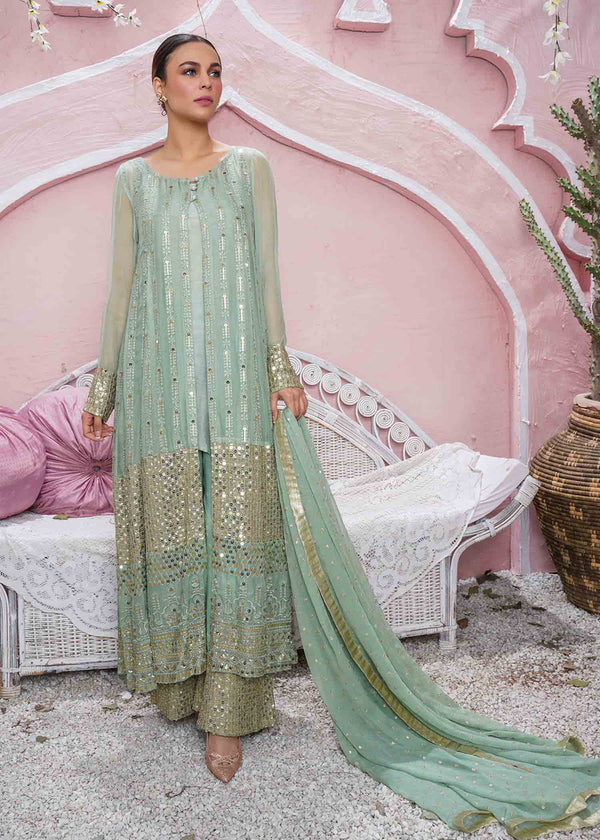 Rang-e-Haya Anchal / Mint Green Women 4pcs