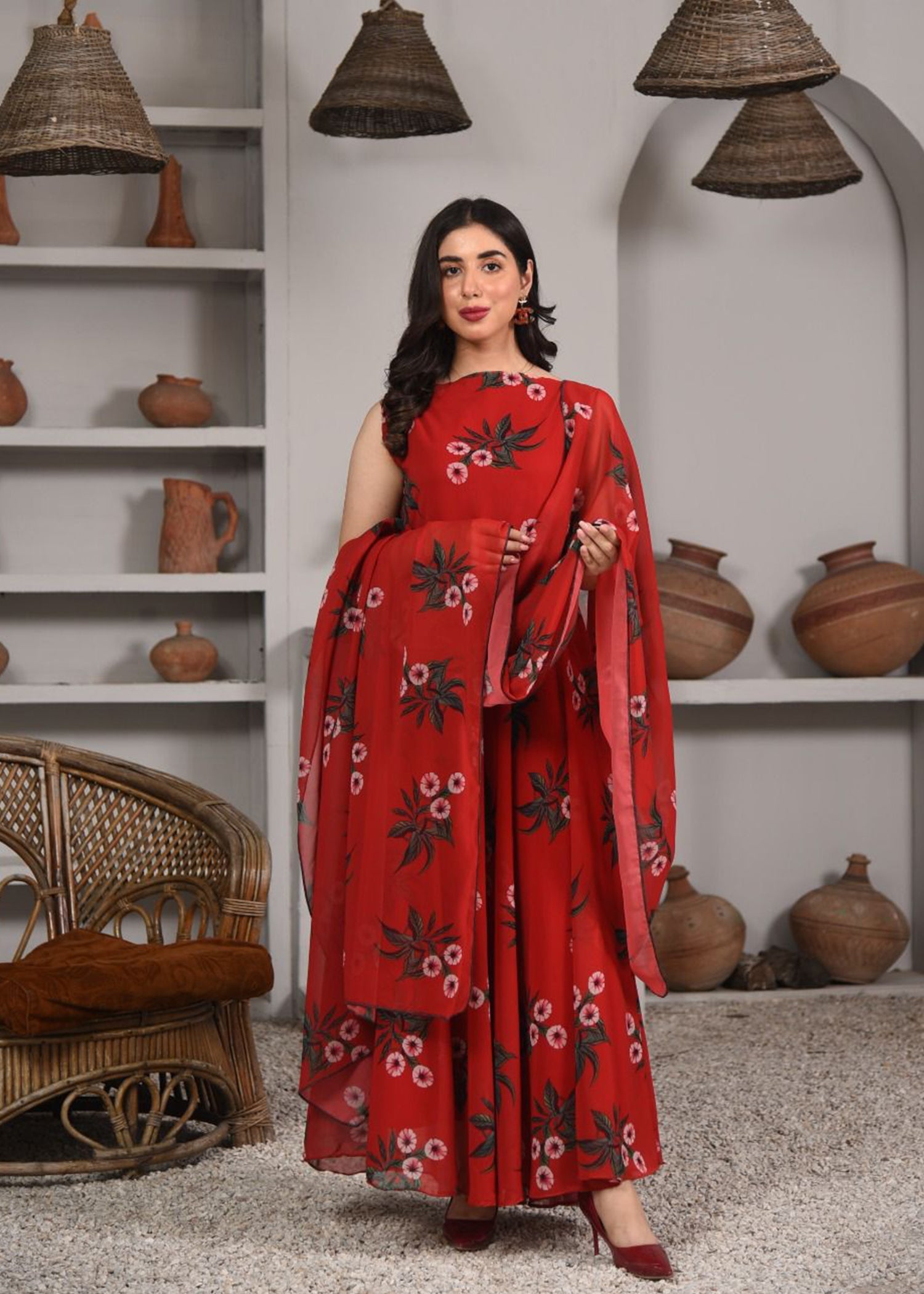 Nazmina Red eye Women 2pcs