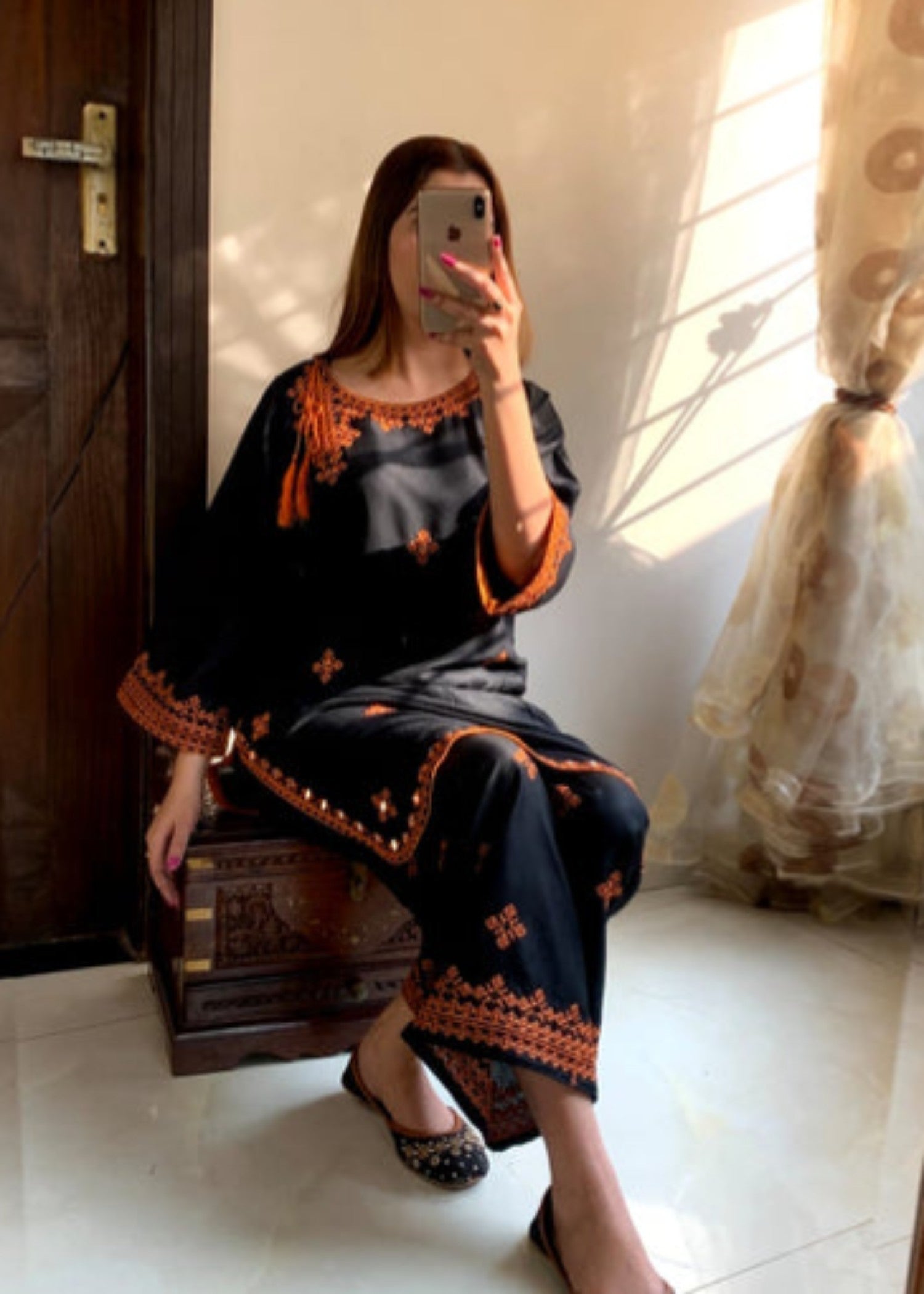 Chaudhary Arts biya black Women 2pcs