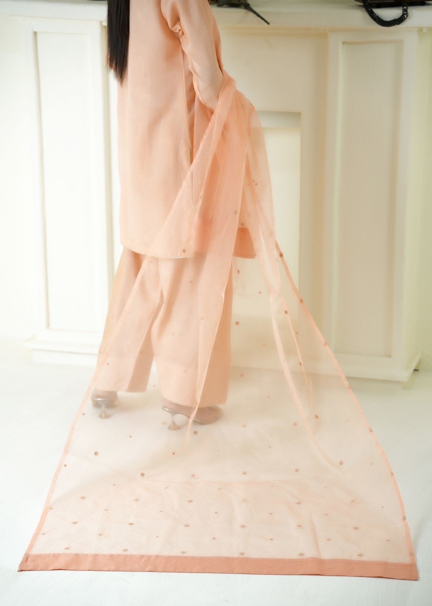 Alyssa PEACH FARSHI SHALWAR ALLF005 Women 3pcs