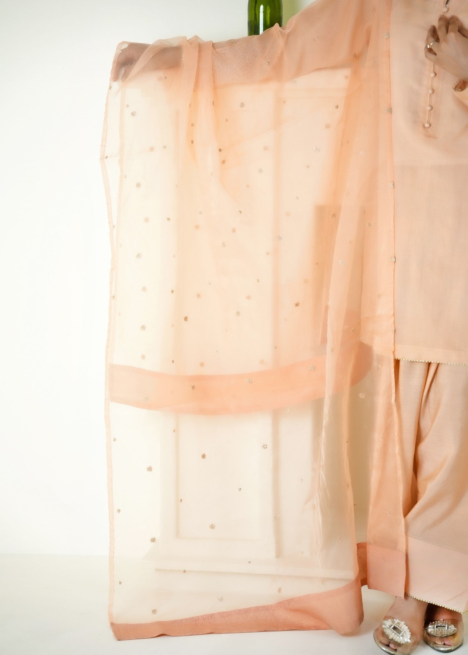 Alyssa PEACH FARSHI SHALWAR ALLF005 Women 3pcs