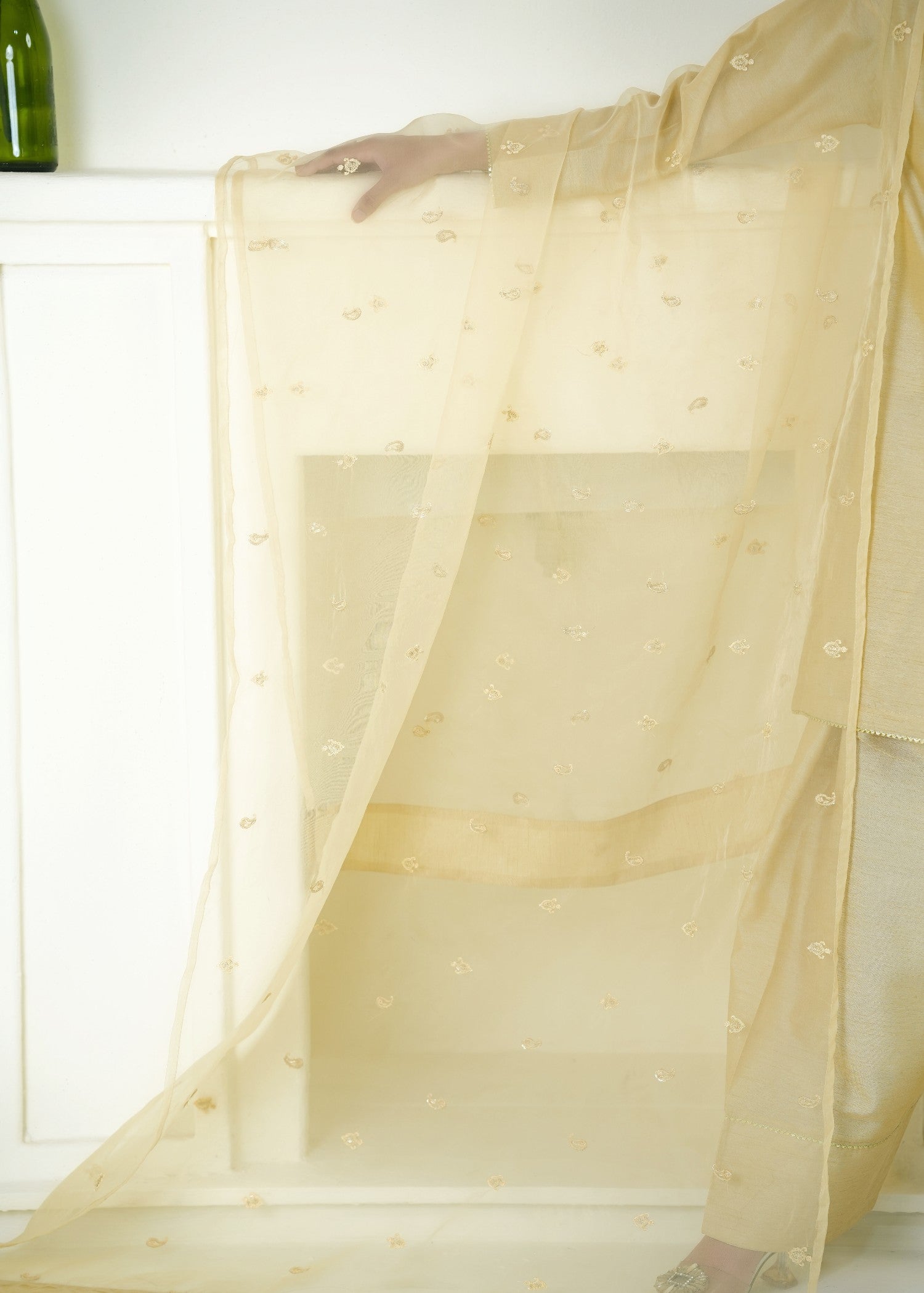 Alyssa LIGHT GOLD FARSHI SHALWAR ALLF008 Women 3pcs