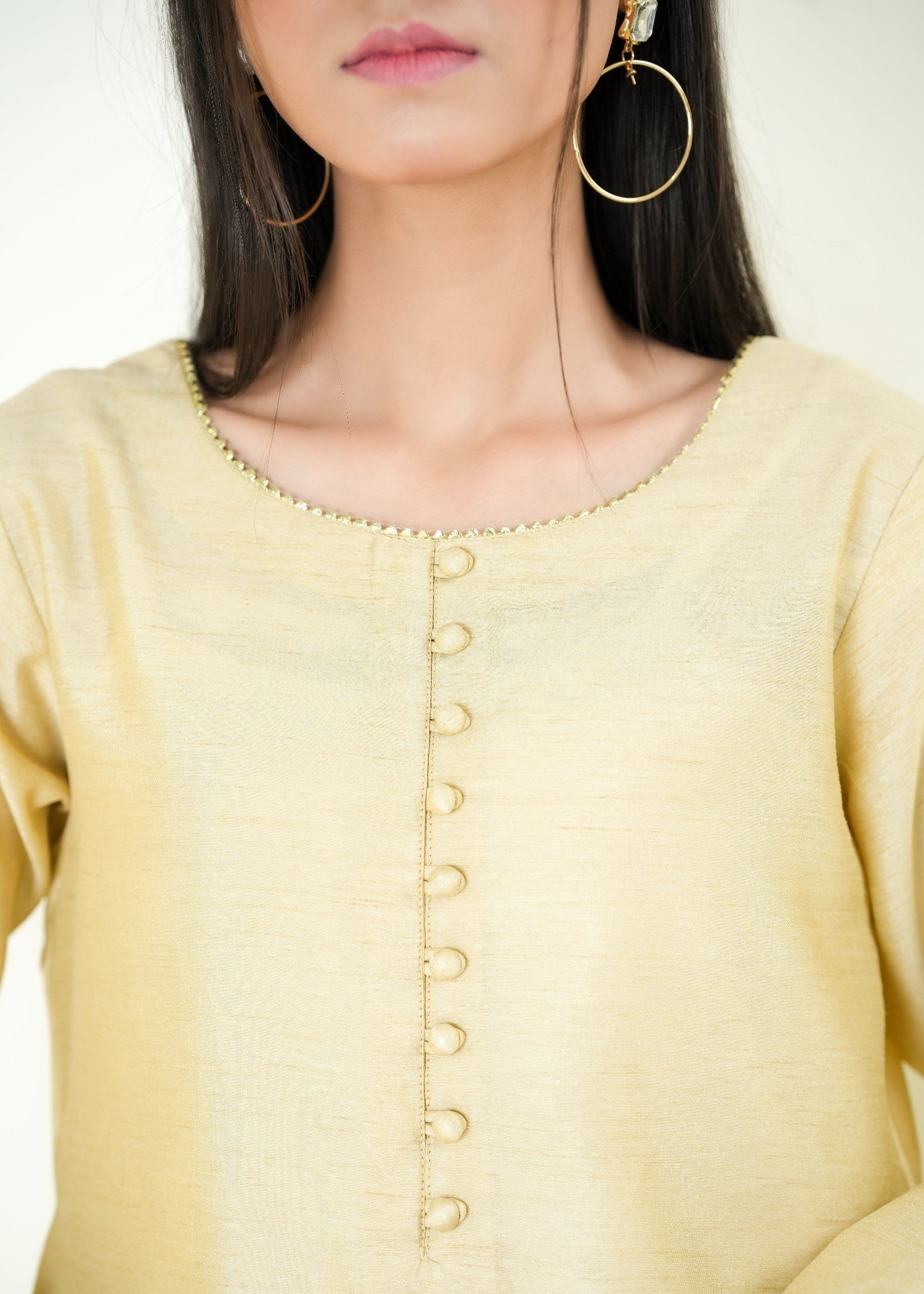 Alyssa LIGHT GOLD FARSHI SHALWAR ALLF008 Women 3pcs