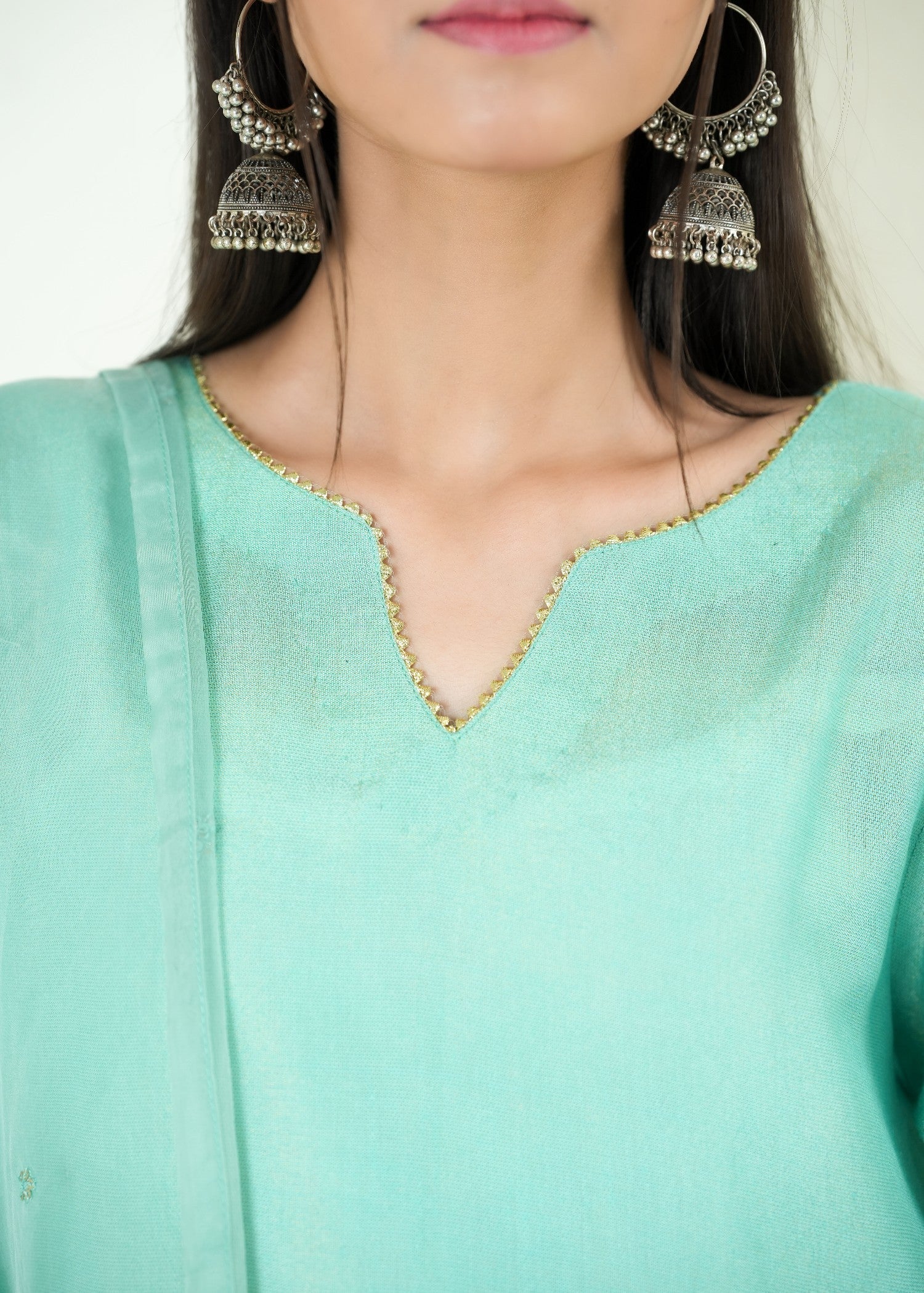 Alyssa TURQUOISE FARSHI SHALWAR ALLF010 Women 3pcs