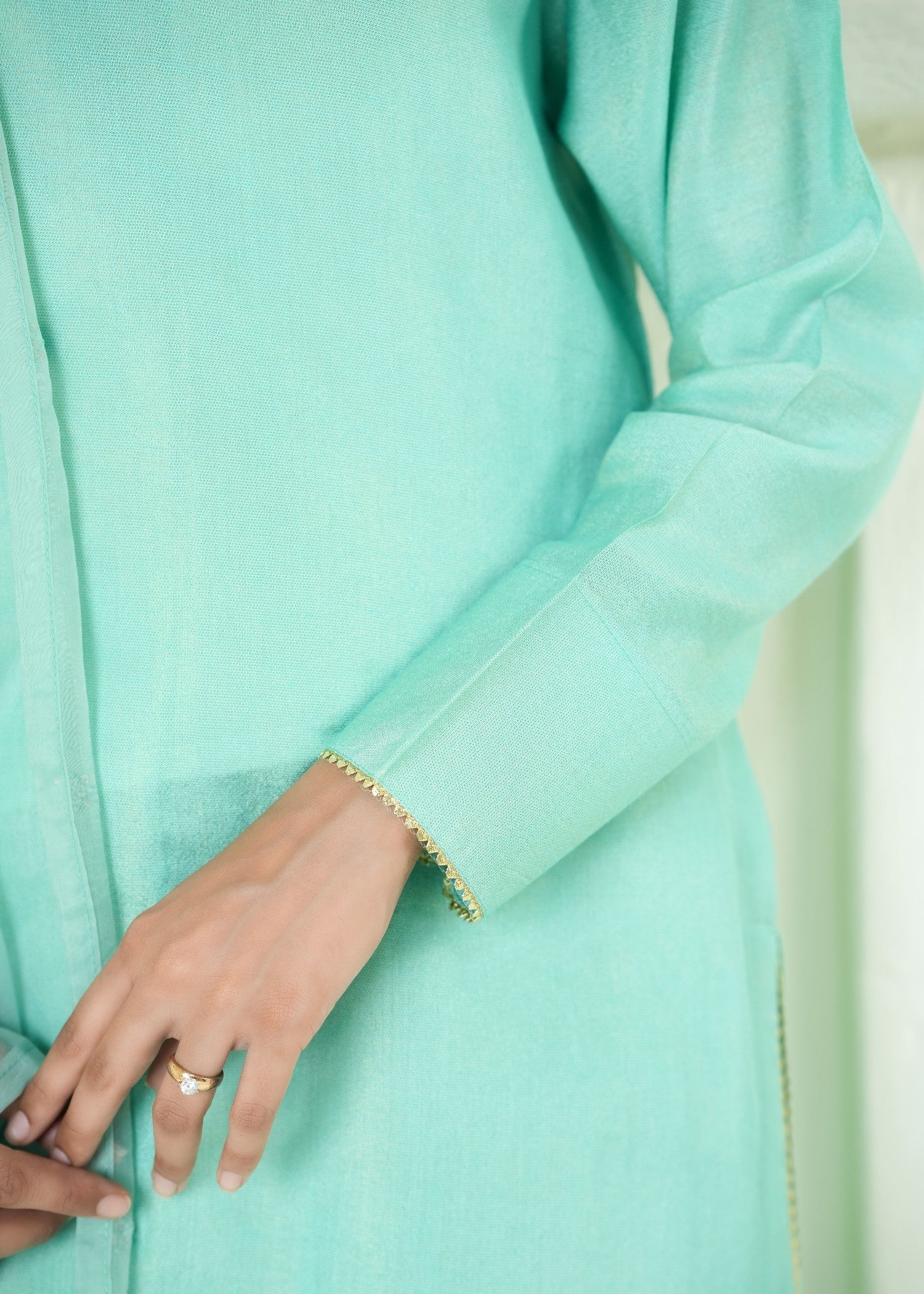 Alyssa TURQUOISE FARSHI SHALWAR ALLF010 Women 3pcs