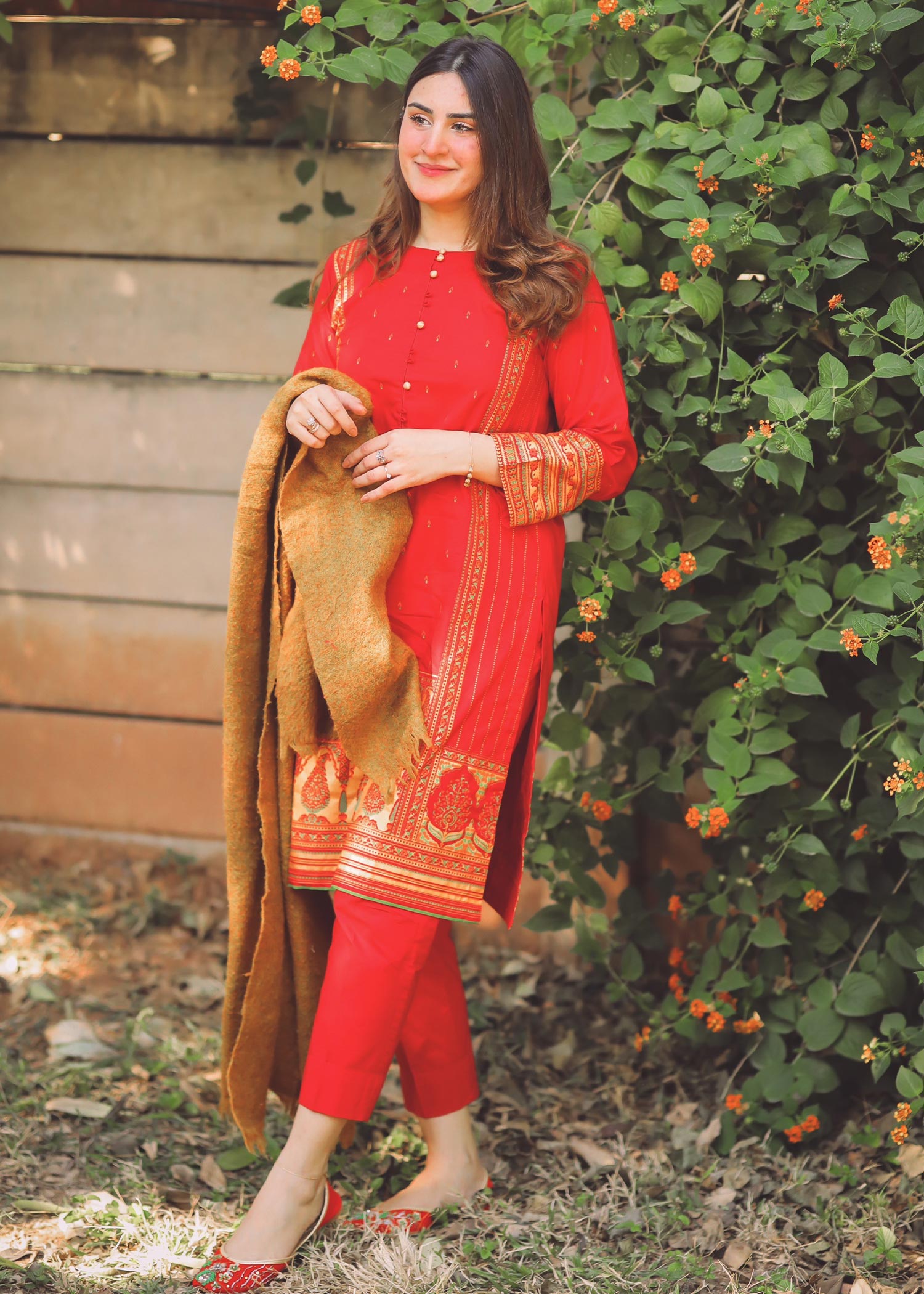 Eraj Hussain Crimson Orchids Women 2pcs