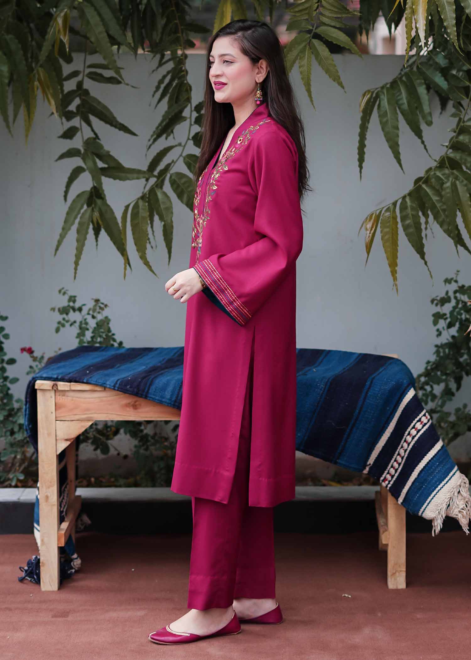 Aisling By Nirmal Deep Pink Women 2pcs