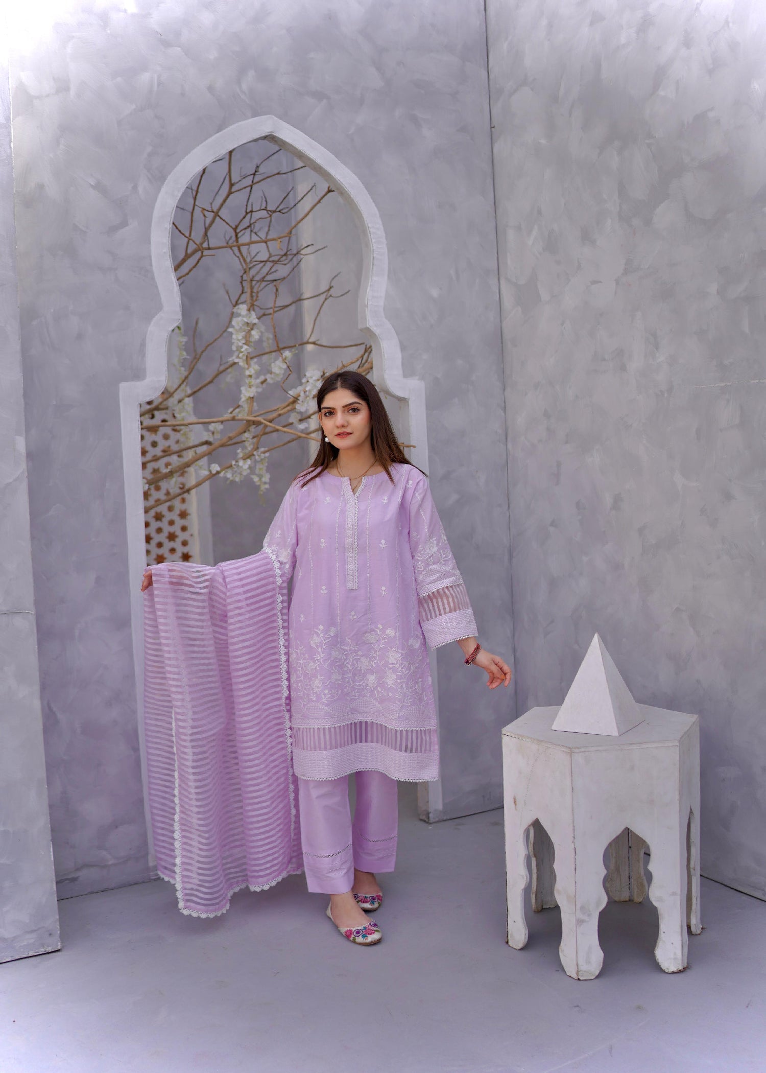 Mishkaat Clothing Paro Lilac Women 3pcs