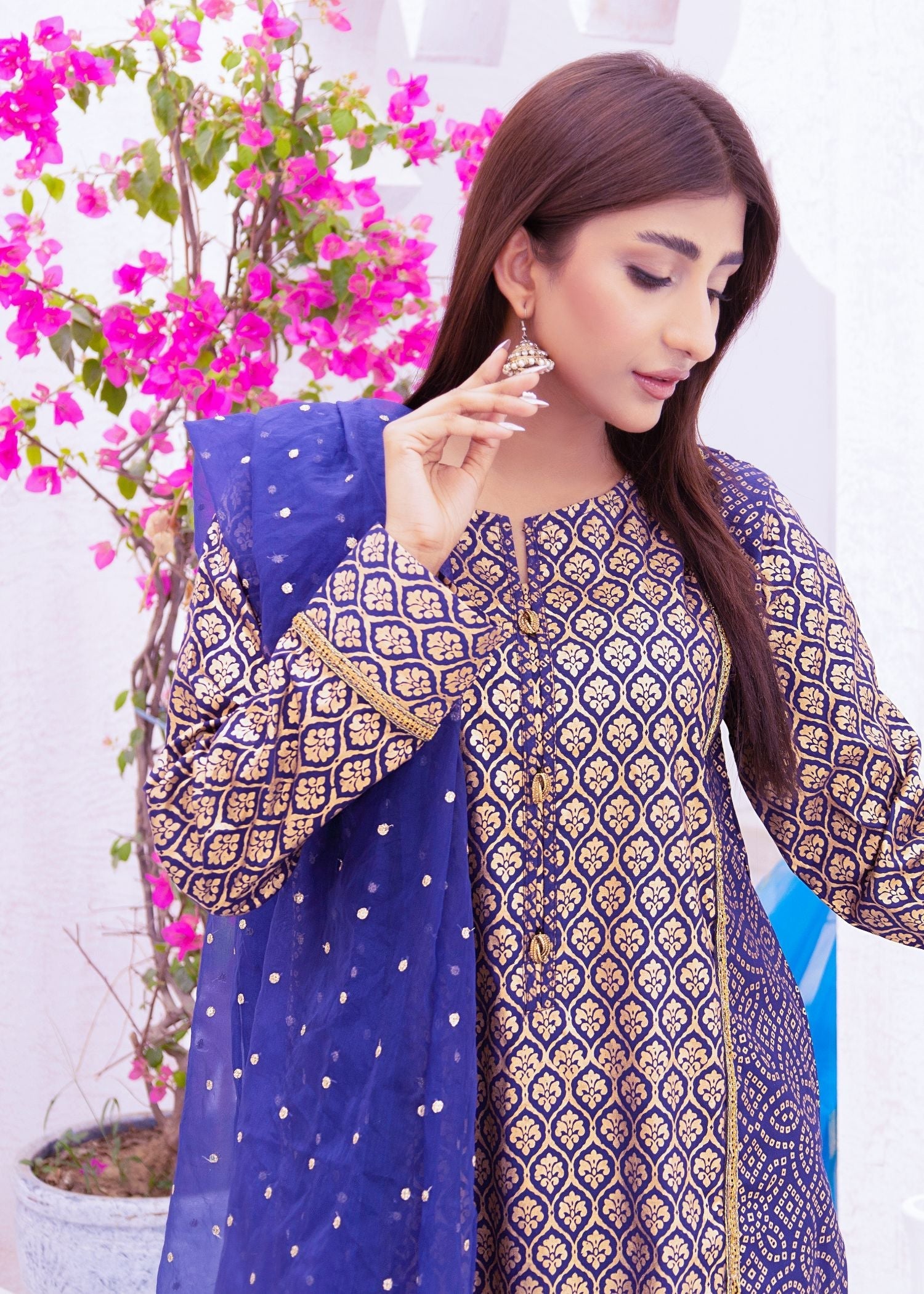 Alsiyab Roop Blue Women 3pcs