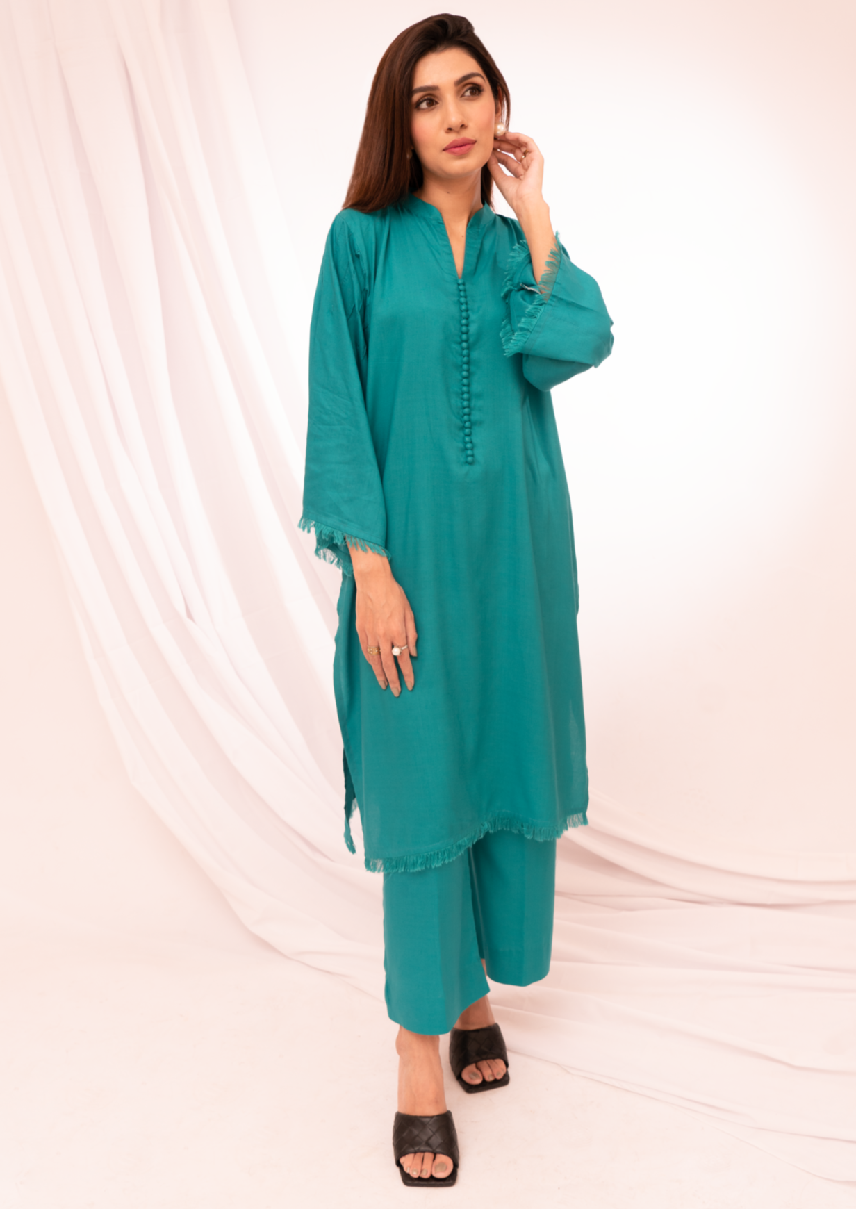 Jannat Tahir Teal Women 2pcs