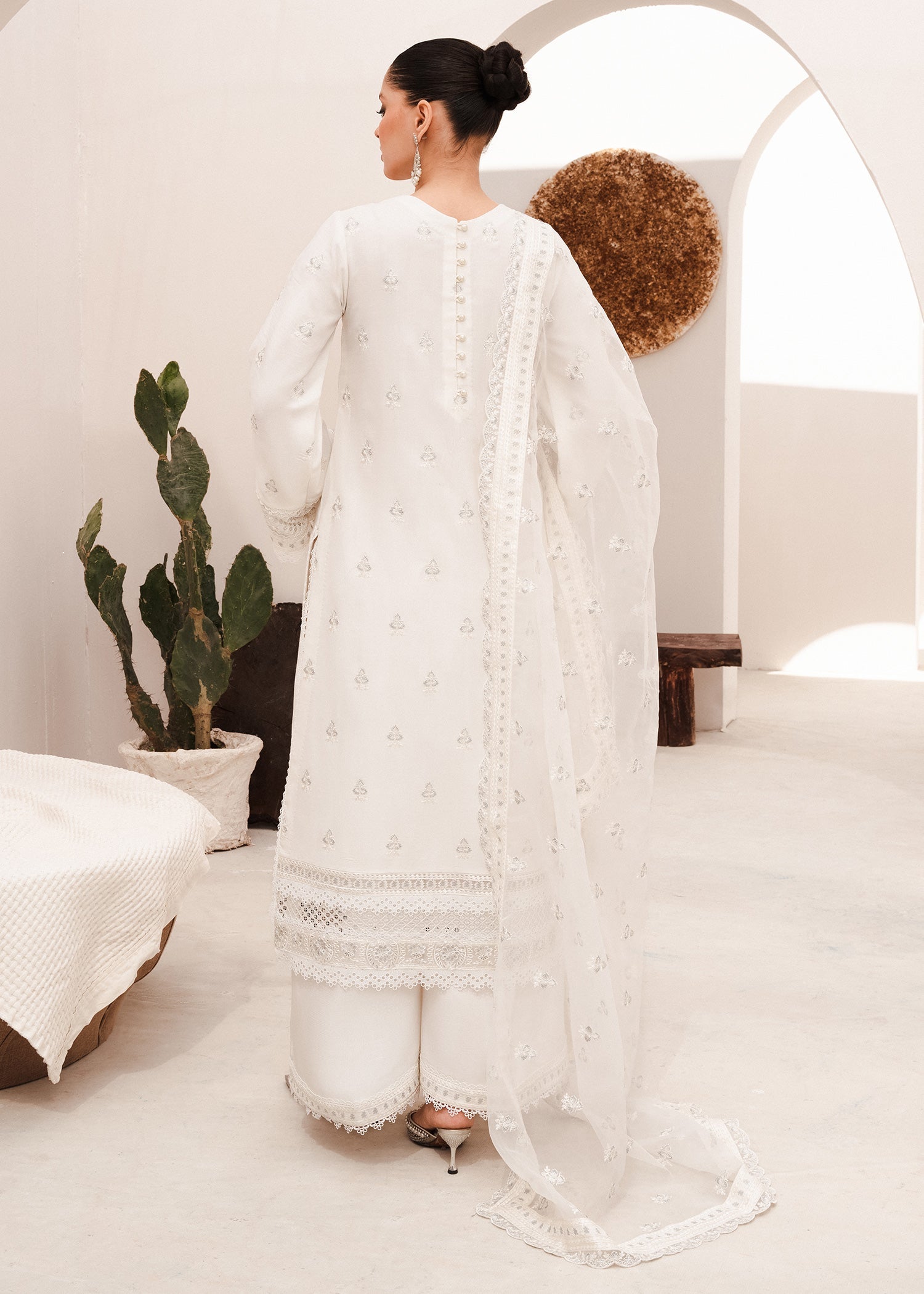 Rang-e-Haya Jugnu (White) Women 4pcs