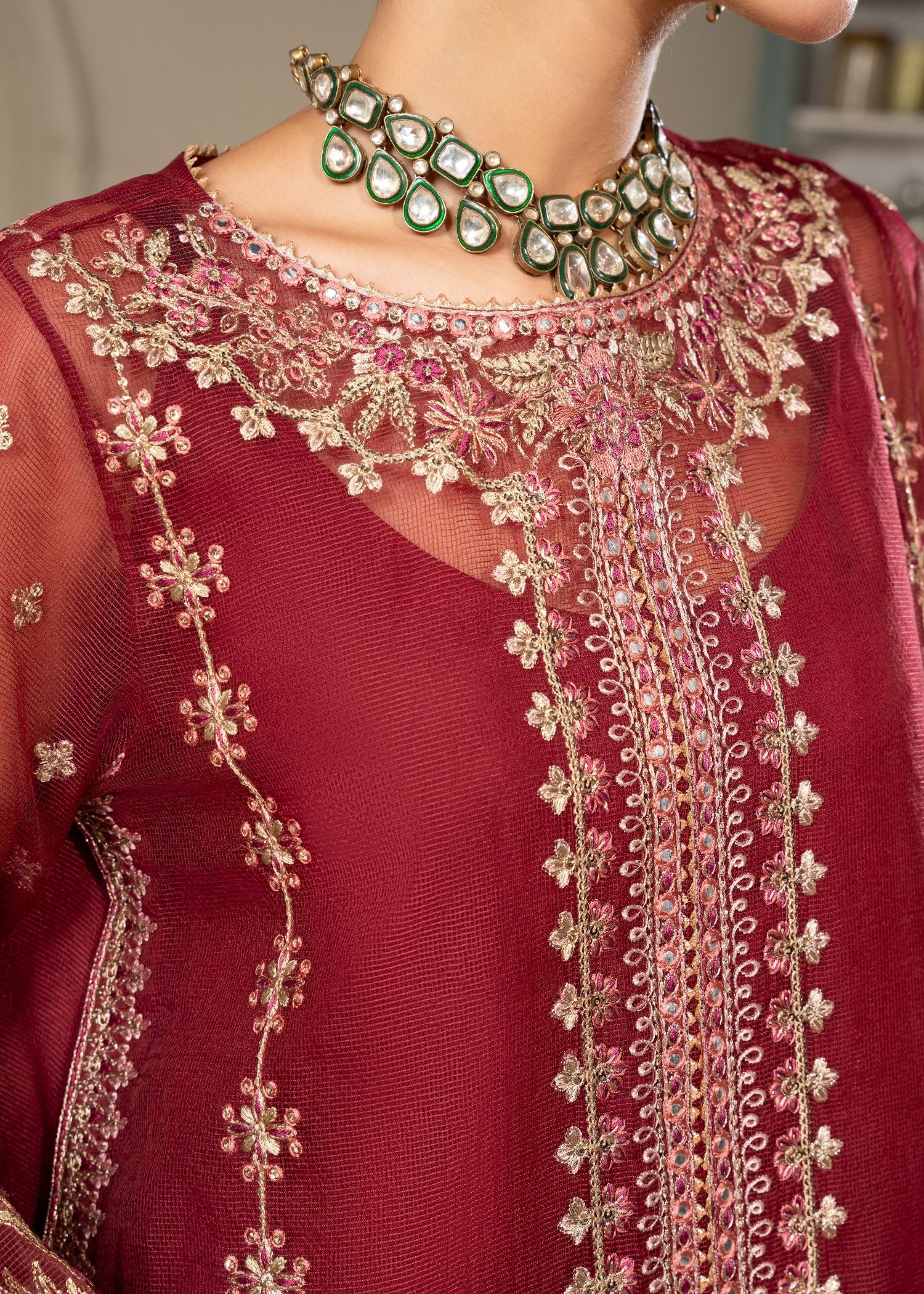 Amar Eclant Glittery Red 24 Women 3pcs